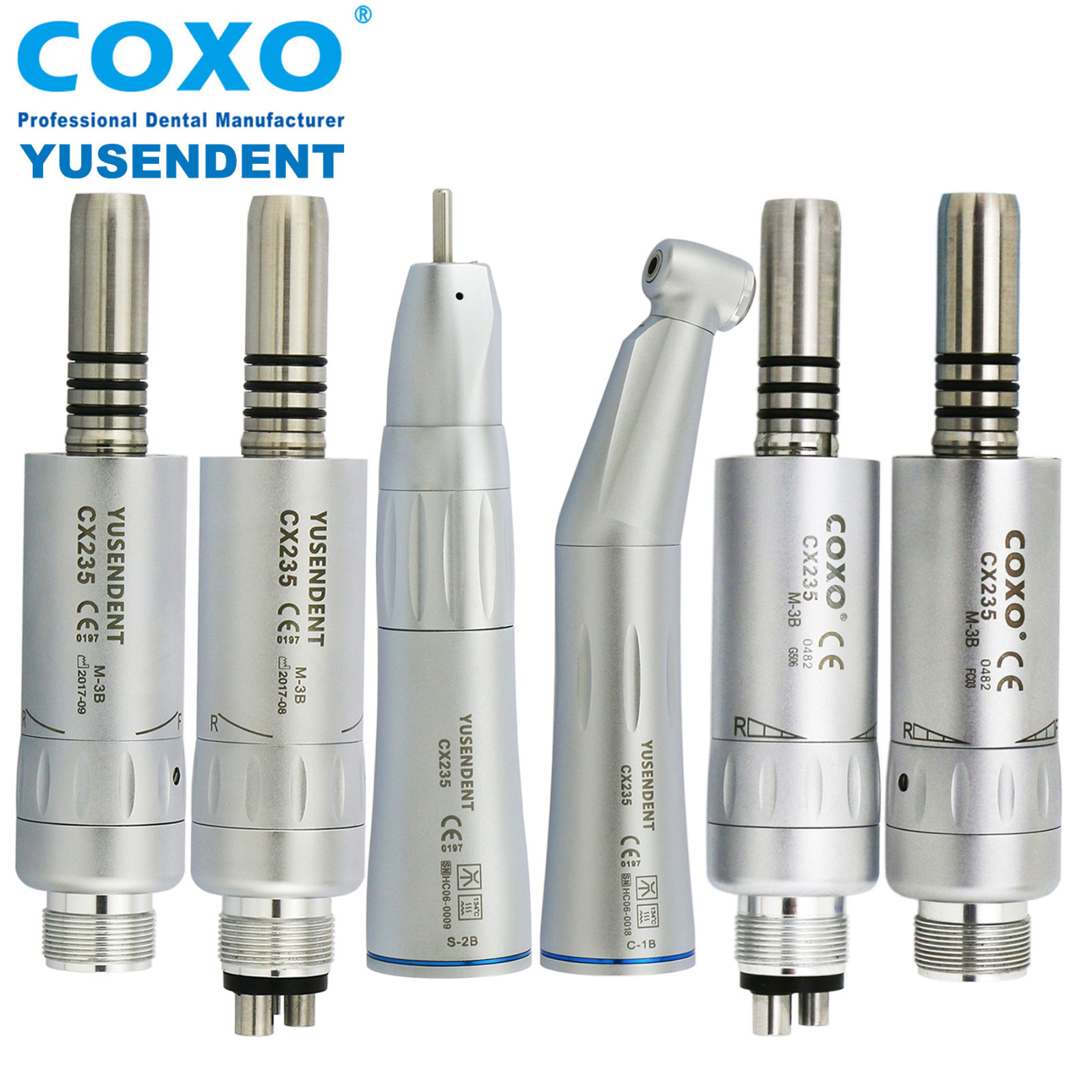 COXO Dental Low Speed Inner Water Contra Angle Air Motor Straight Handpiece NSK