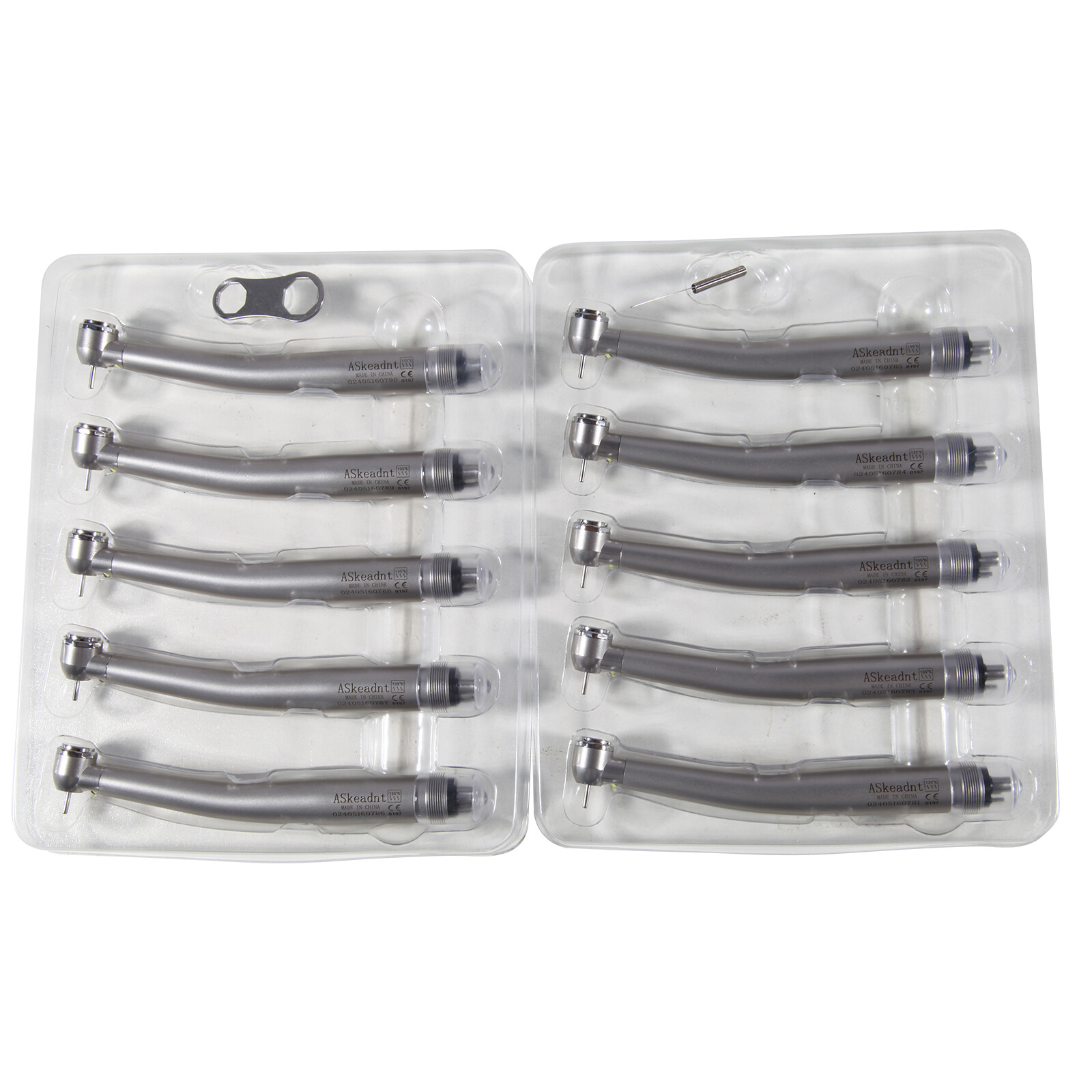 Dental LED Fiber Optic E-Generator High Speed Handpiece 3 Spray 4Hole 10pcs/1Box