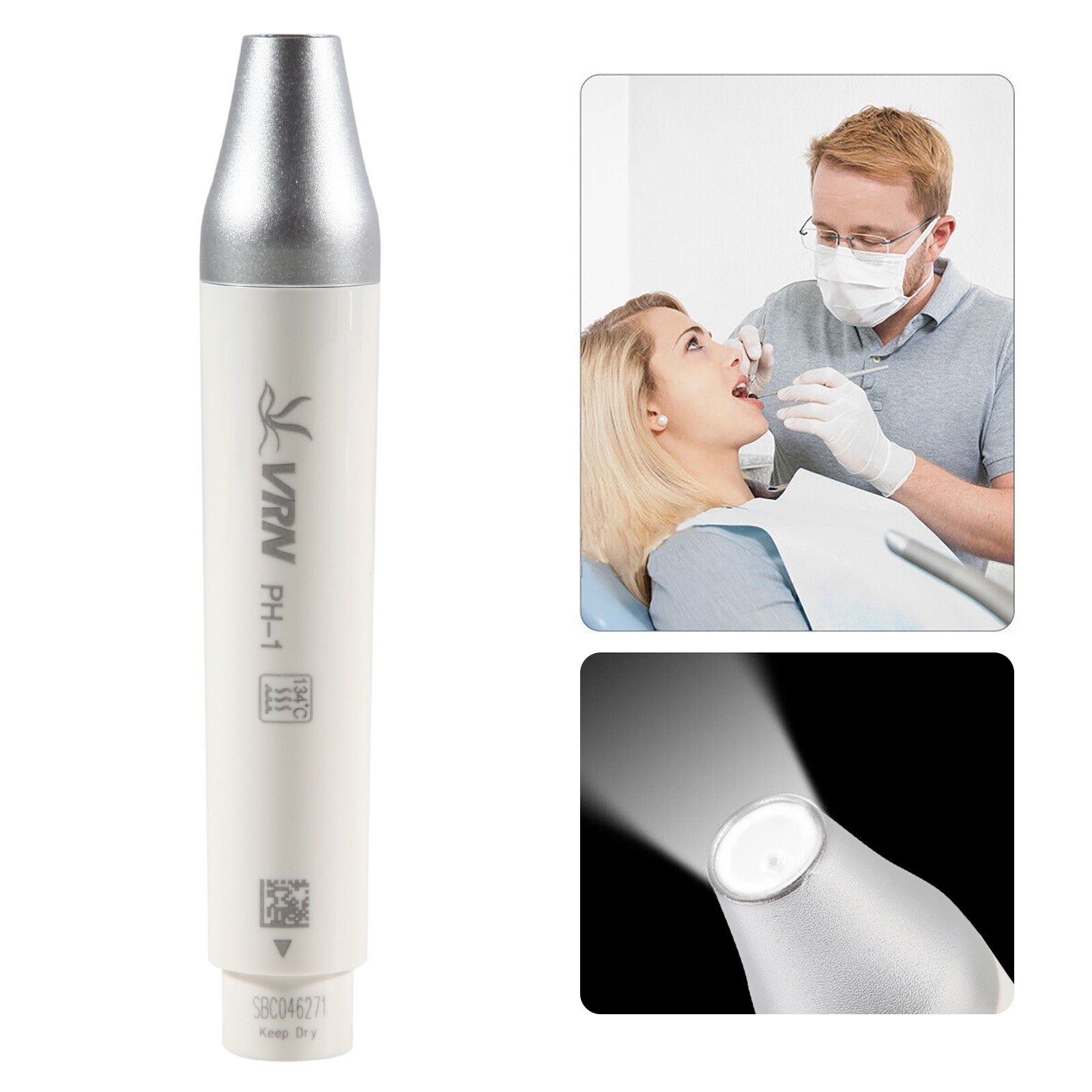 Dental LED Light Ultrasonic Piezo Scaler Handpiece PH-1 Fit for EMS Woodpecker