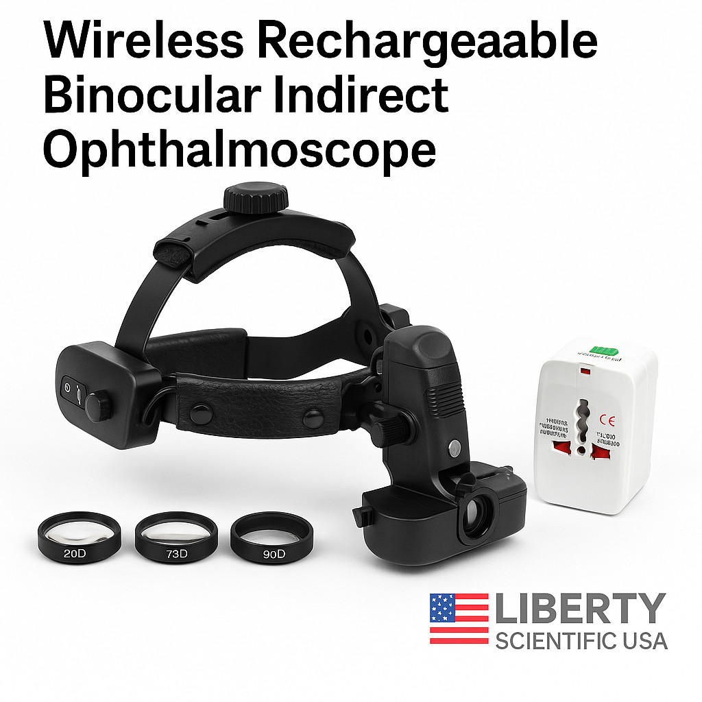 Wireless Indirect Ophthalmoscope Set 20D 78D 90D Lens + Adapter | Ships Today NJ