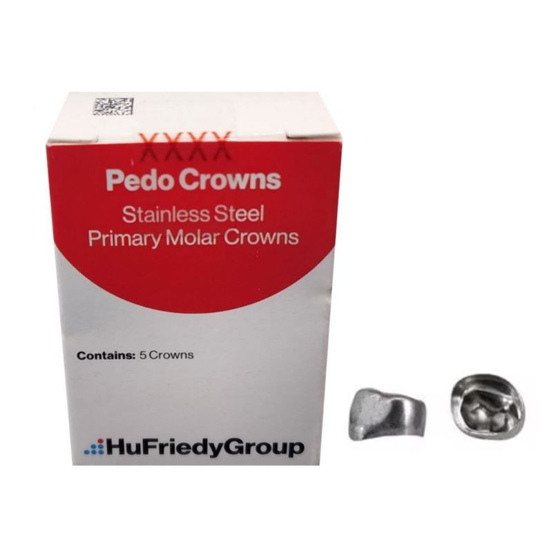 *5-Pieces* HuFriedyGroup Pedo Crowns Upper Right Primary 1st #2 Refill SSC-URD2