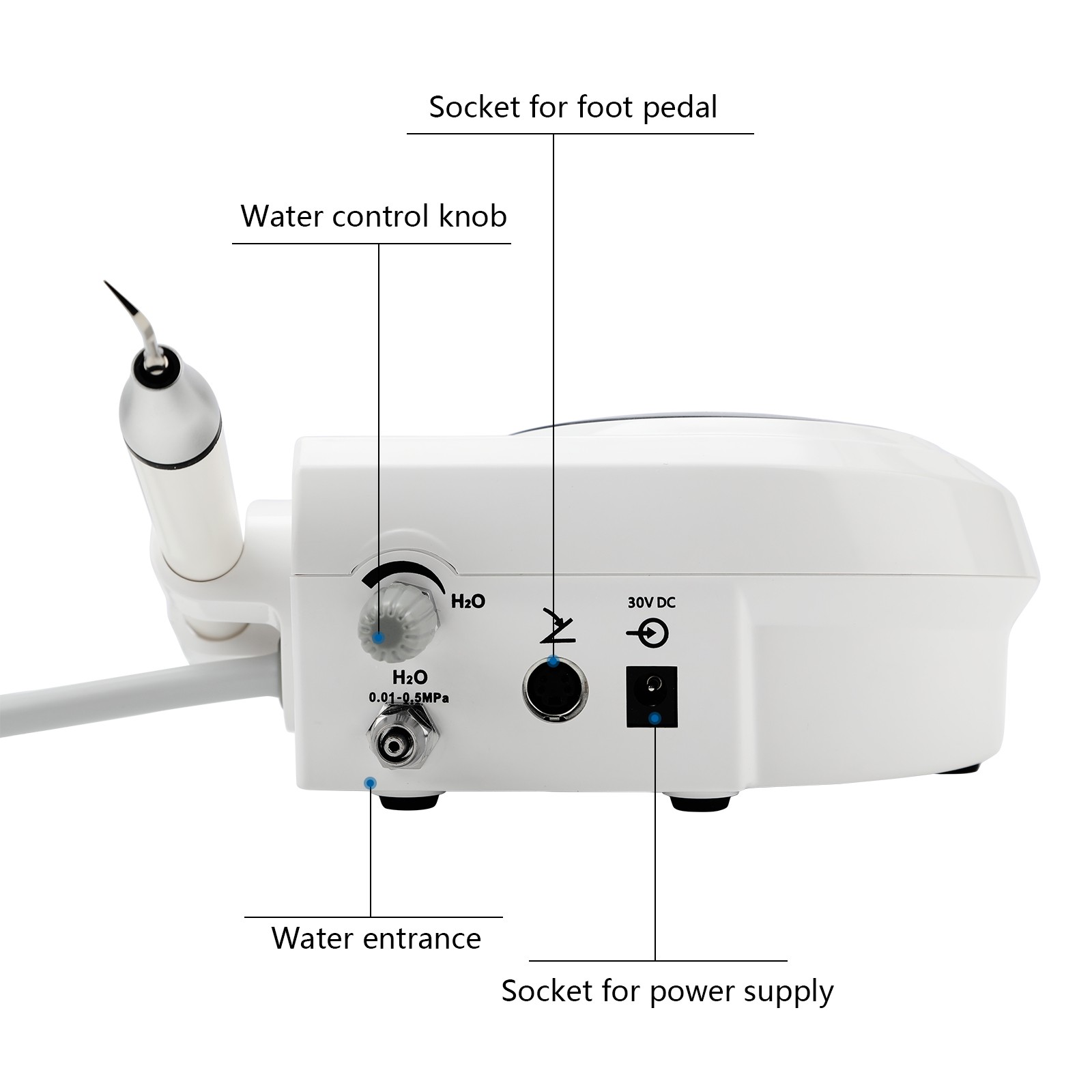 SEASKY Dental Ultrasonic Scaler E3 With LED light Detachable Handpiece & 5 Tips