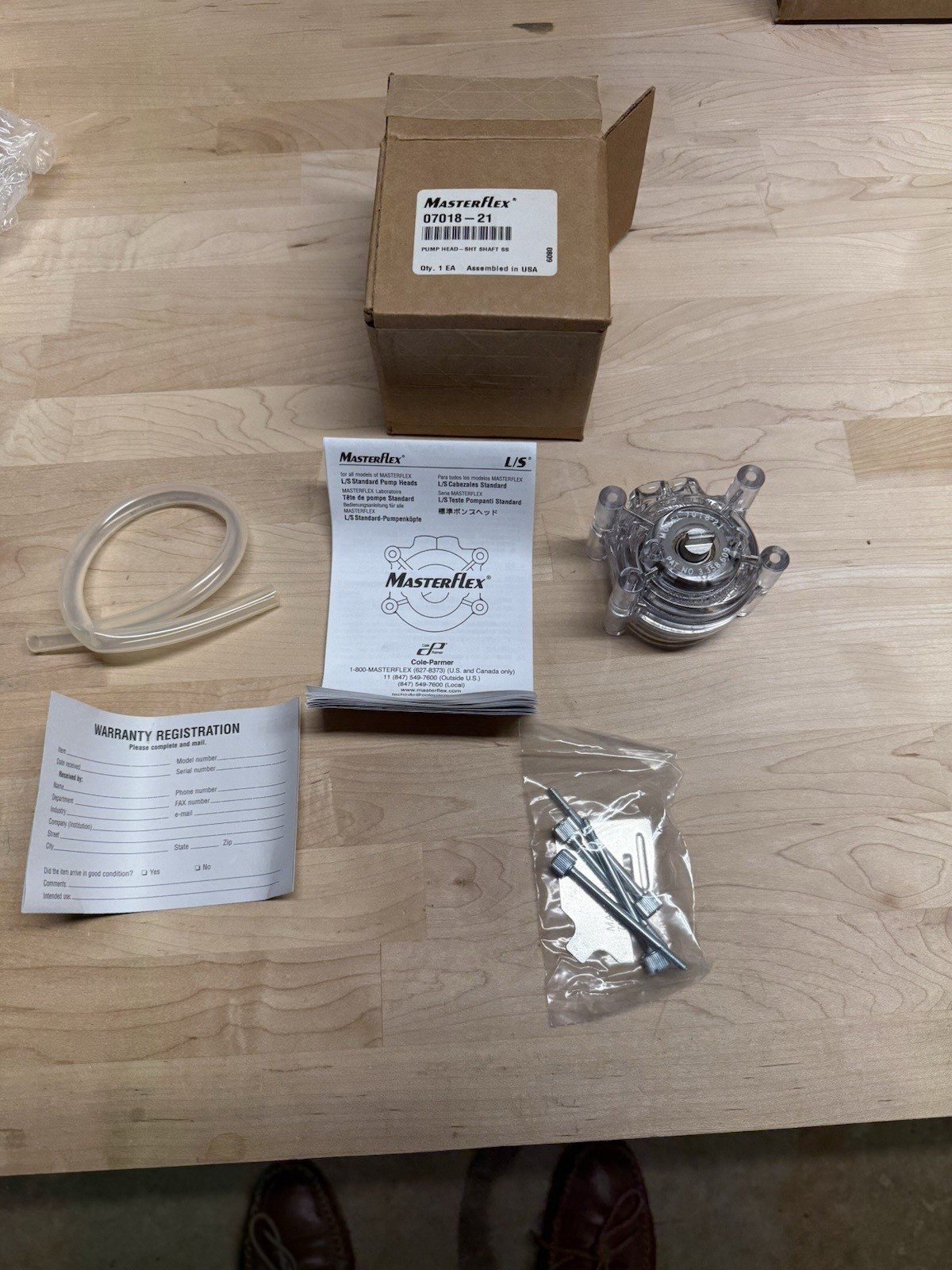 Cole-parmer Masterflex Peristatic Pump Head Assembly part number 07018-21