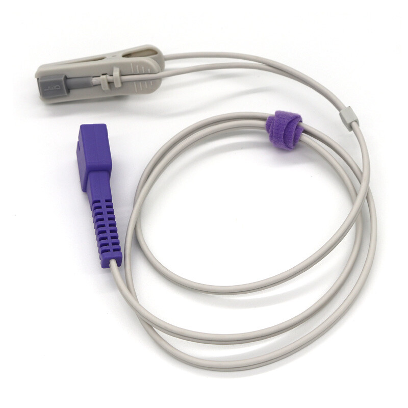 3Pcs Adult Ear Clip SPO2 Sensor Probe 1m 9pin DB9 Apply to Nellcor N-560 N-600