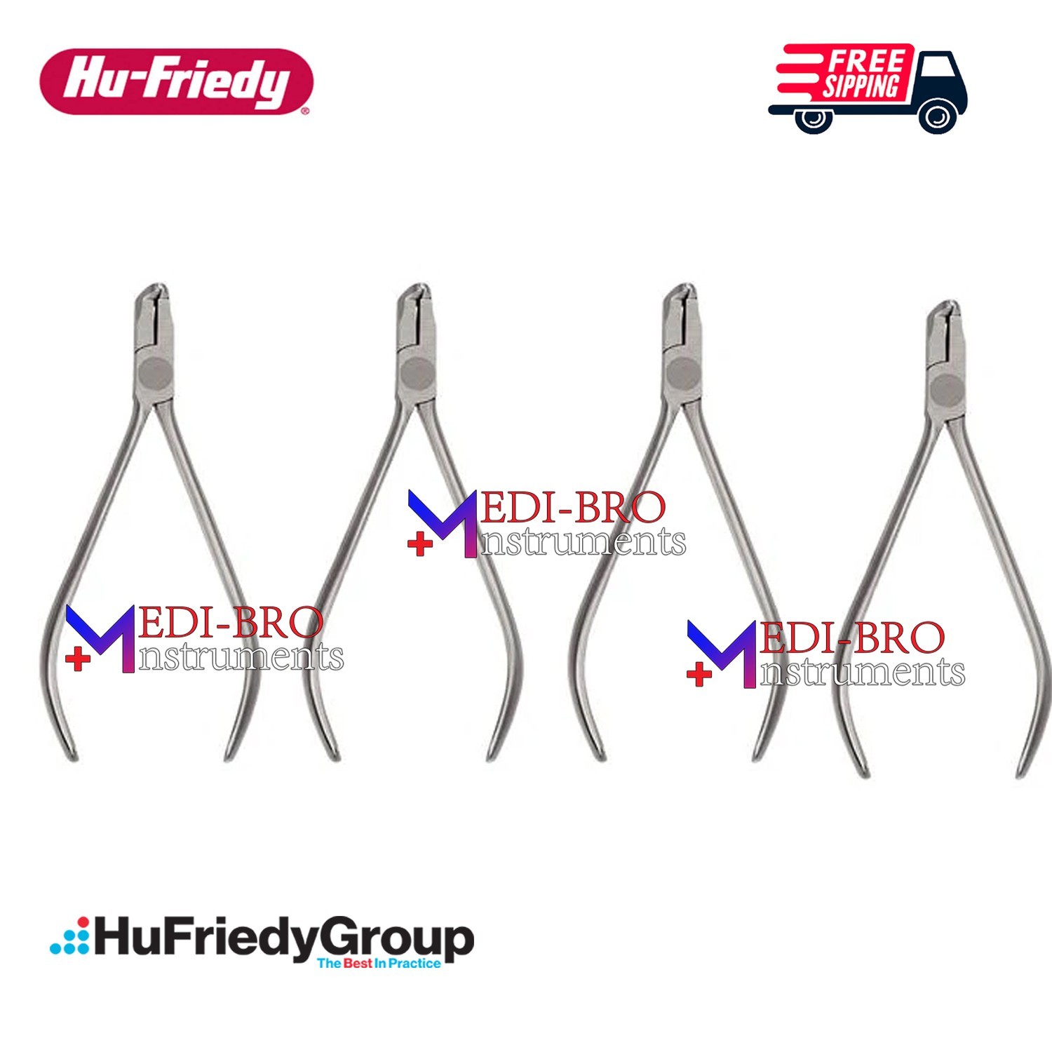 4x Hu-Friedy 678-101L Universal Distal End Cutter Pliers Long Handle