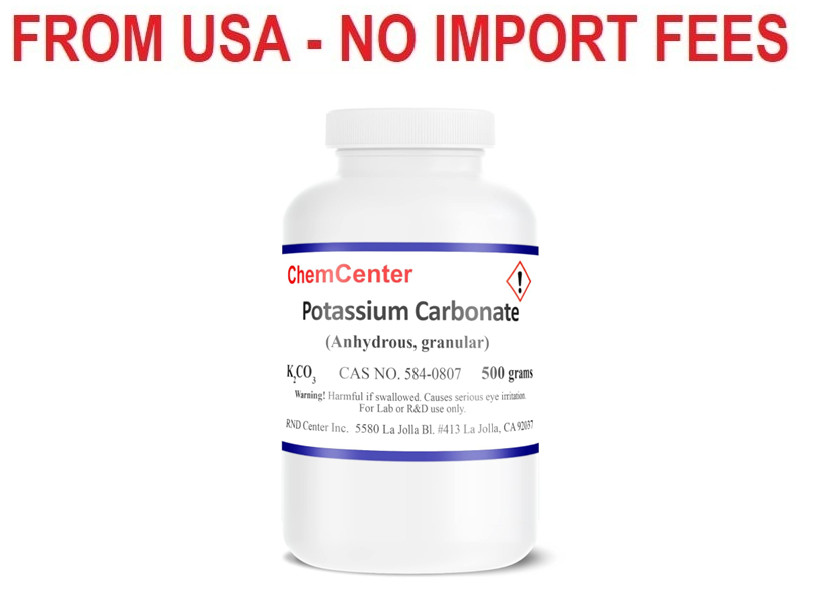 Potassium Carbonate, Reagent, Dense Granular, 99% min., 500 Grams