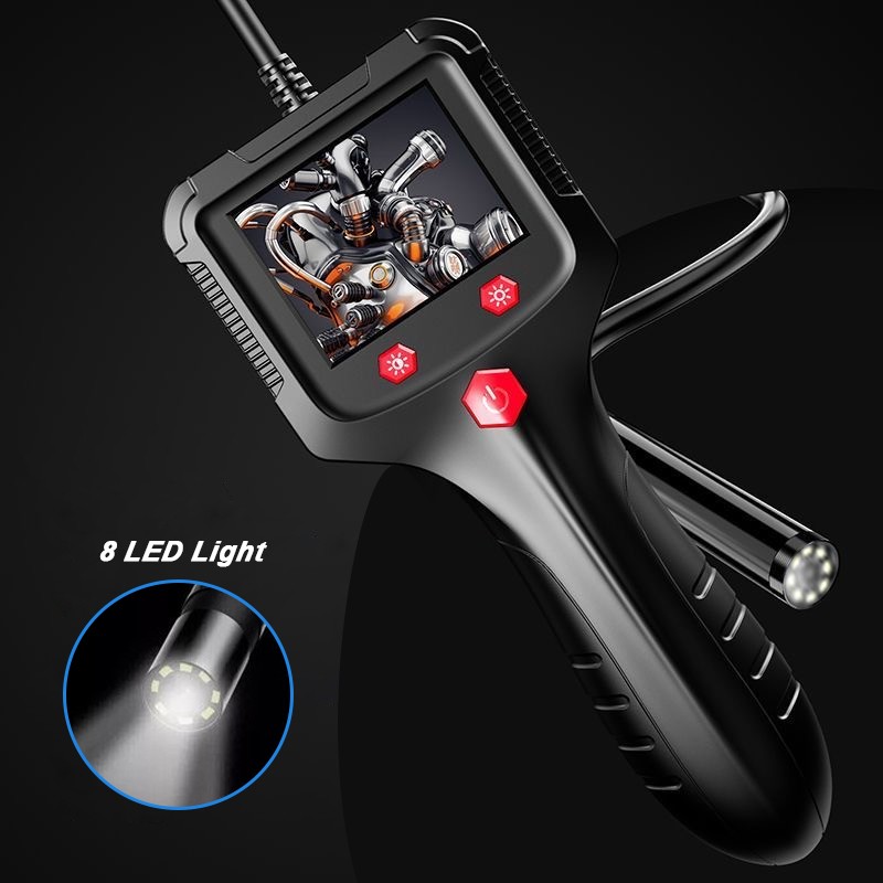 Endoscope Camera with Light, 1080P HD Borescope with 8 Adjustable Lights, IP67