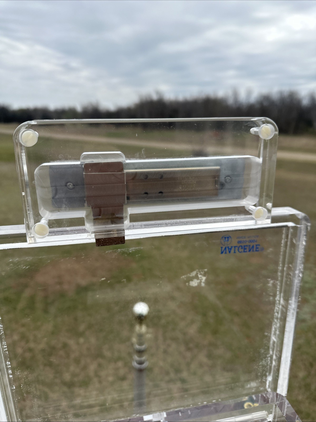 VTG Nalgene Scientific Acrylic Lab Locking Storage Container w/Simplex Lock