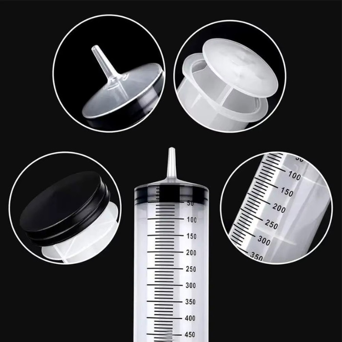 100ml/550ml Large Capacity Syringe Reusable Pump Measuring With 1m Tube Feeding*