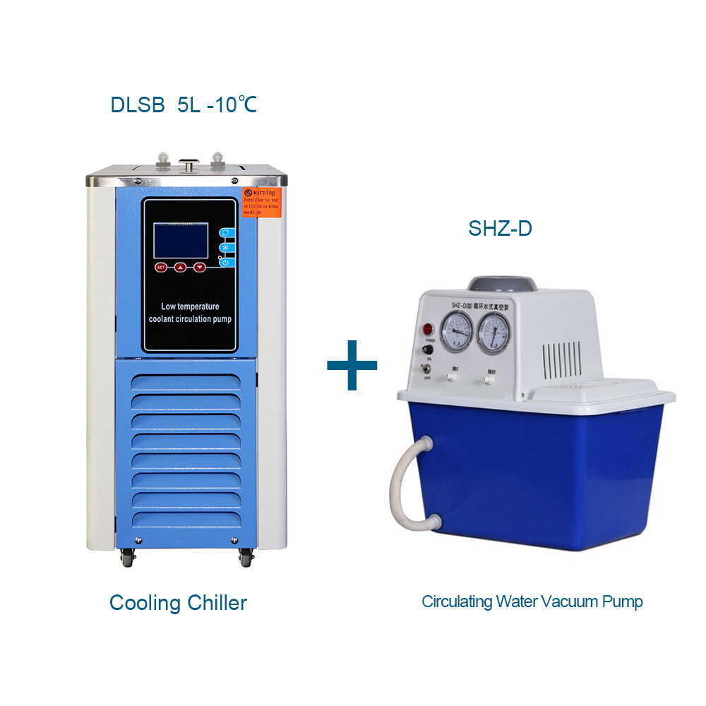 2L Rotary Evaporator with Cooling Chiller and Vacuum Pump 110V Rotovapor Set