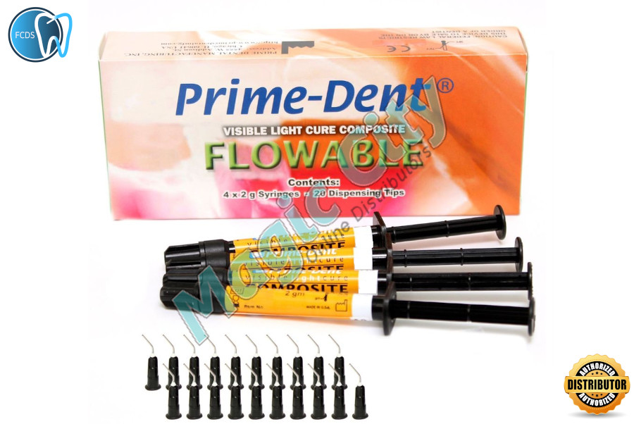 FAST SHIPPING Dental Flowable VLC Light Cure Composite Resin 4 Syringe Kit – B1