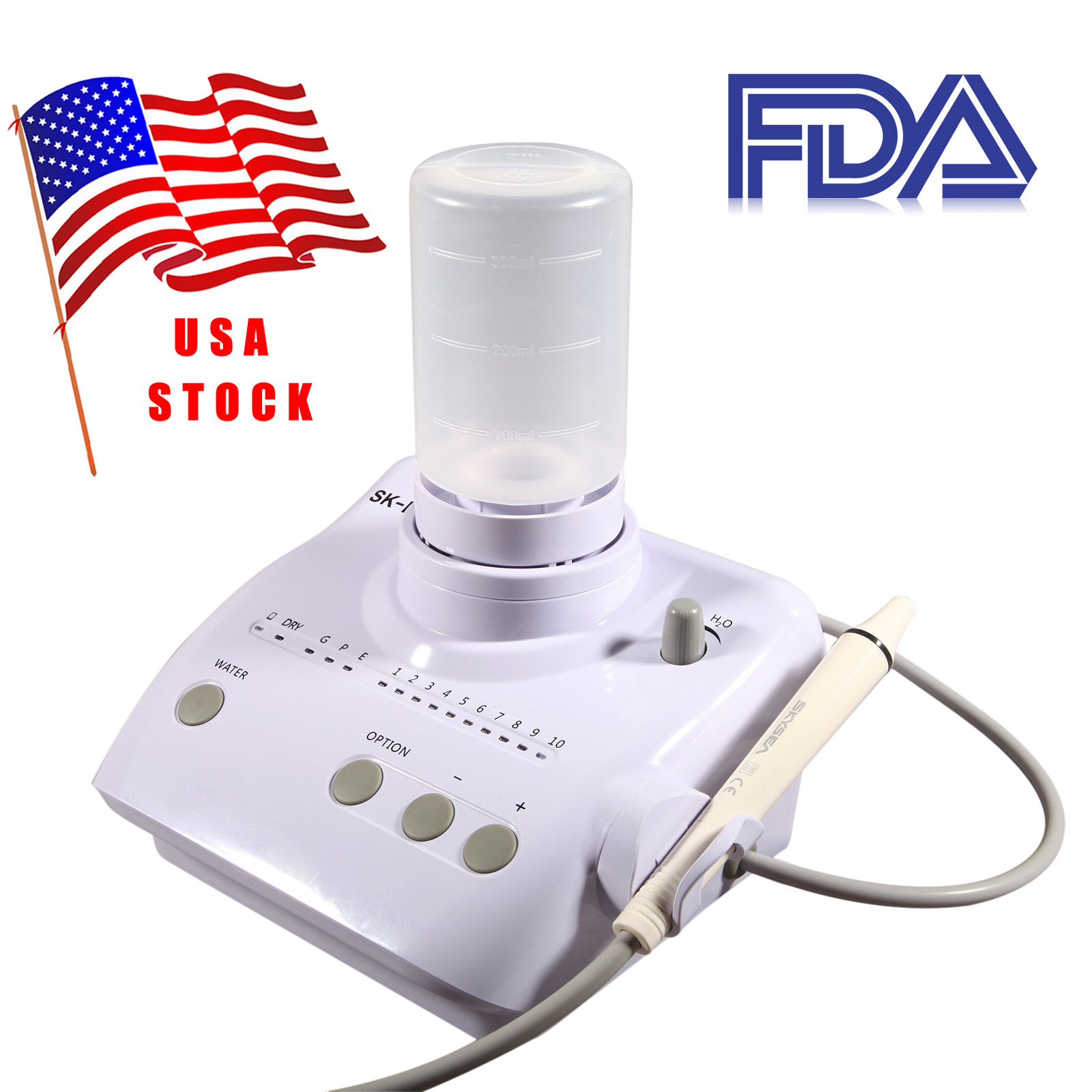 Dental Ultrasonic Piezo Scaler Fit EMS Woodpecker W/ Handpiece Tips tube 159USD