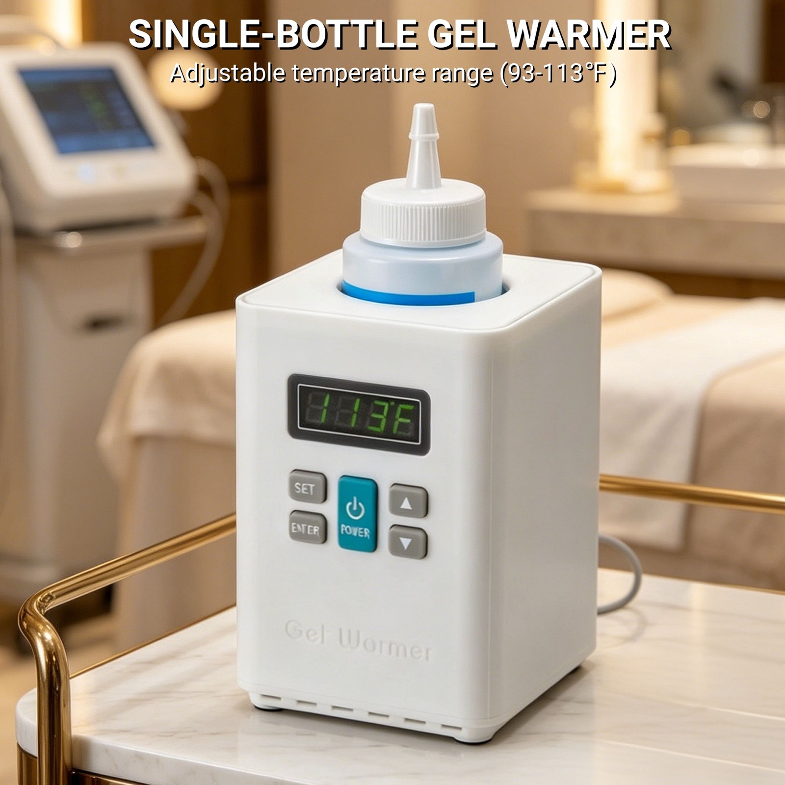 Ultrasound Gel Warmer Coupler Heater Single/Double Bottle Adjust Temperature New