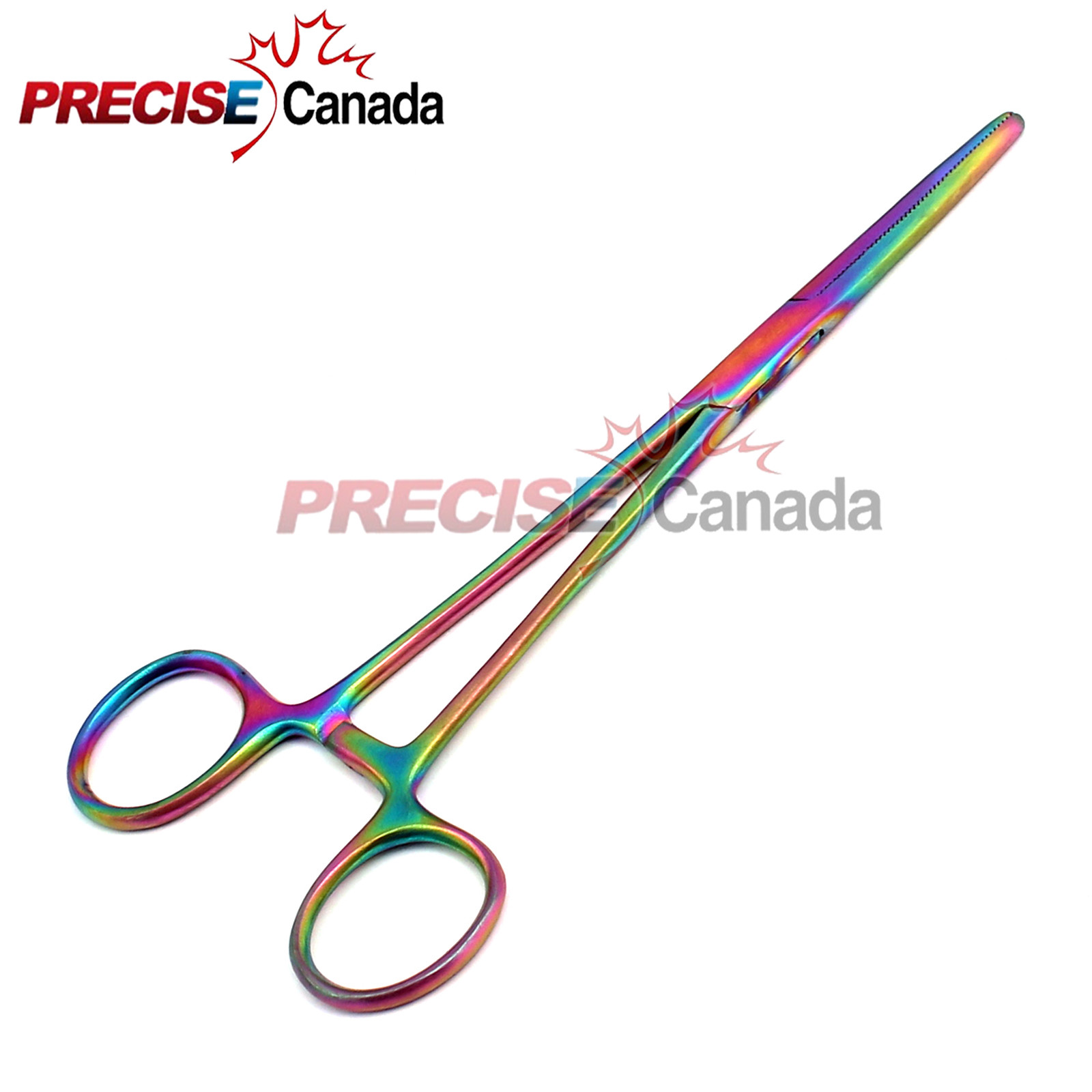 PRECISE CANADA 7.25″ Pean Hemostat Locking Forceps Rainbow Color Straight