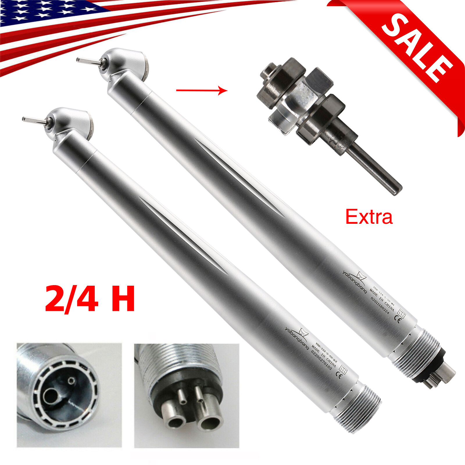 45° Turbina NSK PANA MAX Style Dental Pieza de mano alta velocidad 4/2 Holes