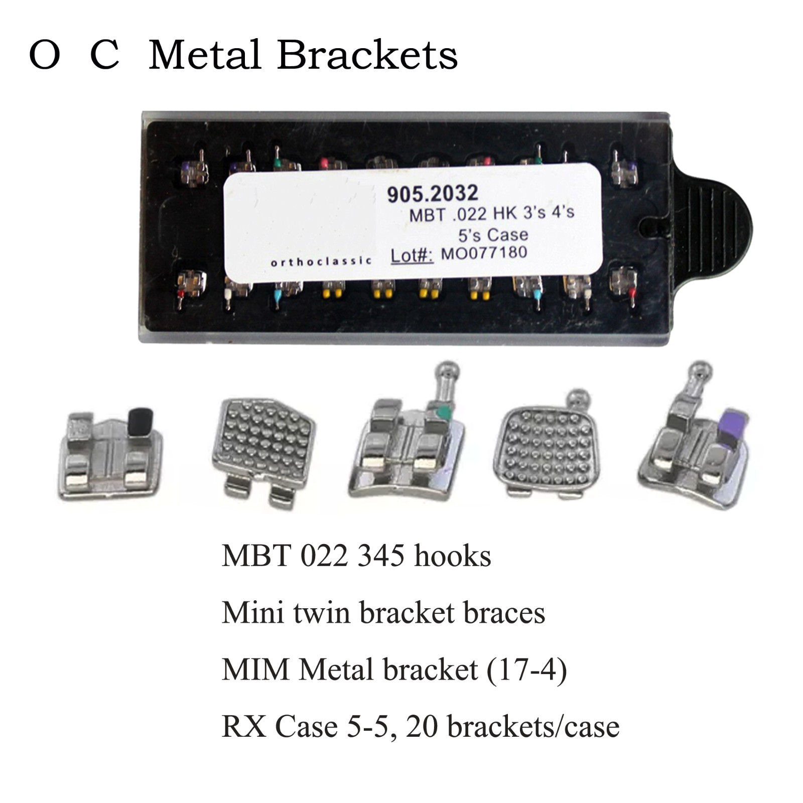 Dental Orthodontic Brackets Mini Self Ligating Metal Roth MBT 022 DAMON Empower