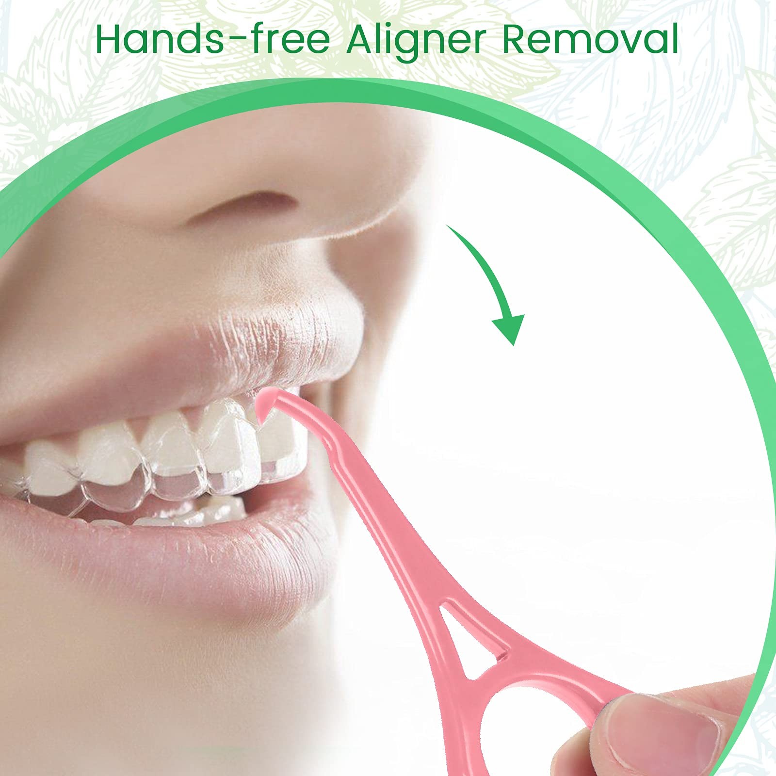 Aligner Chew for Invisalign Aligners – 20 Mint-Chew & 2 Removal Tools, Food-G…