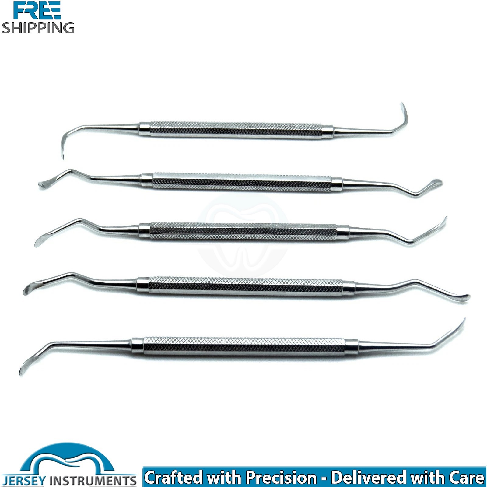 Set of 5 Dentist Sinus Lift Elevator Sinus Handle Dental Implant Instruments New