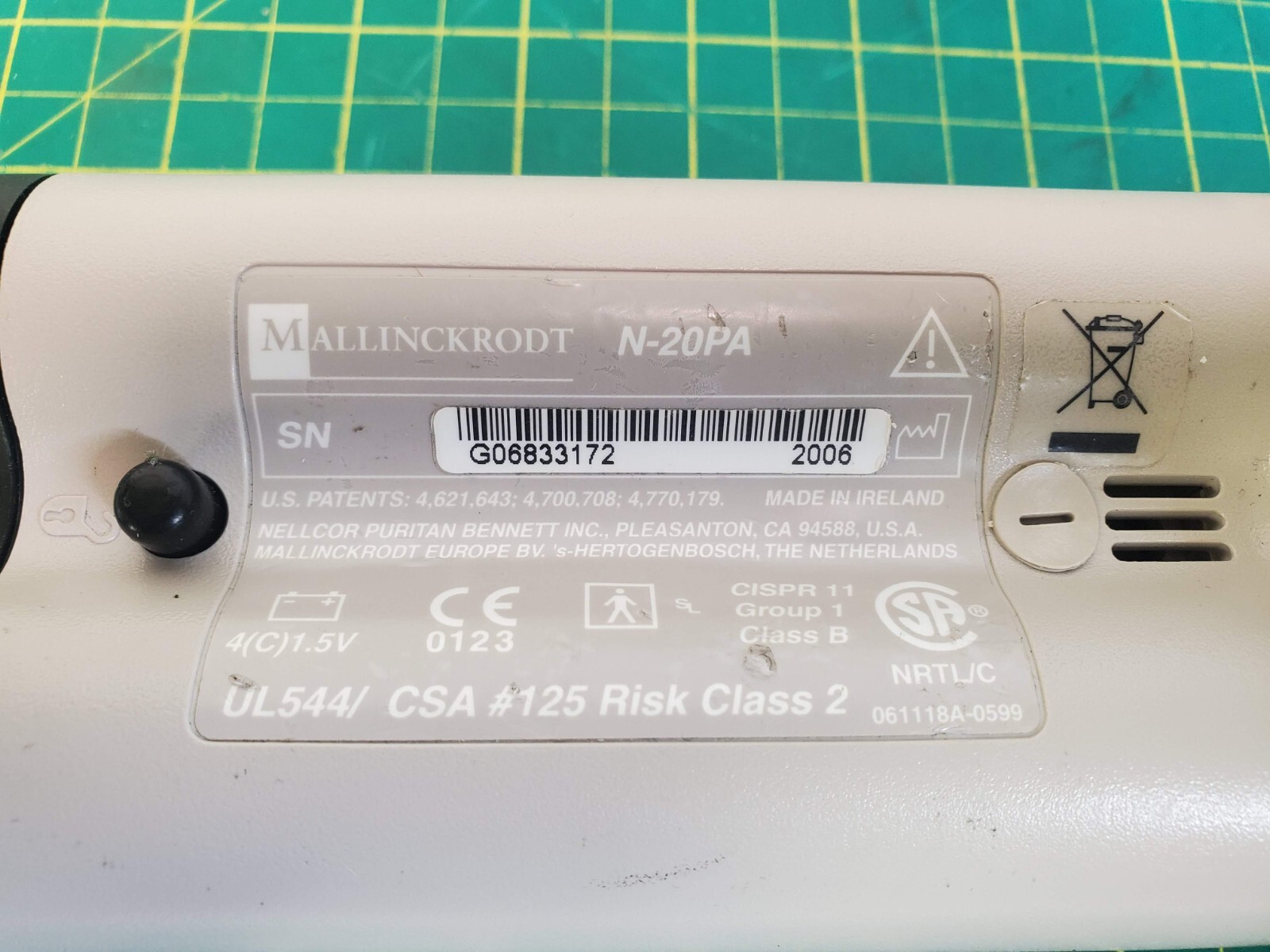 Mallinckrodt Nellcor N-20 Portable Pulse Oximeter x 4 Units