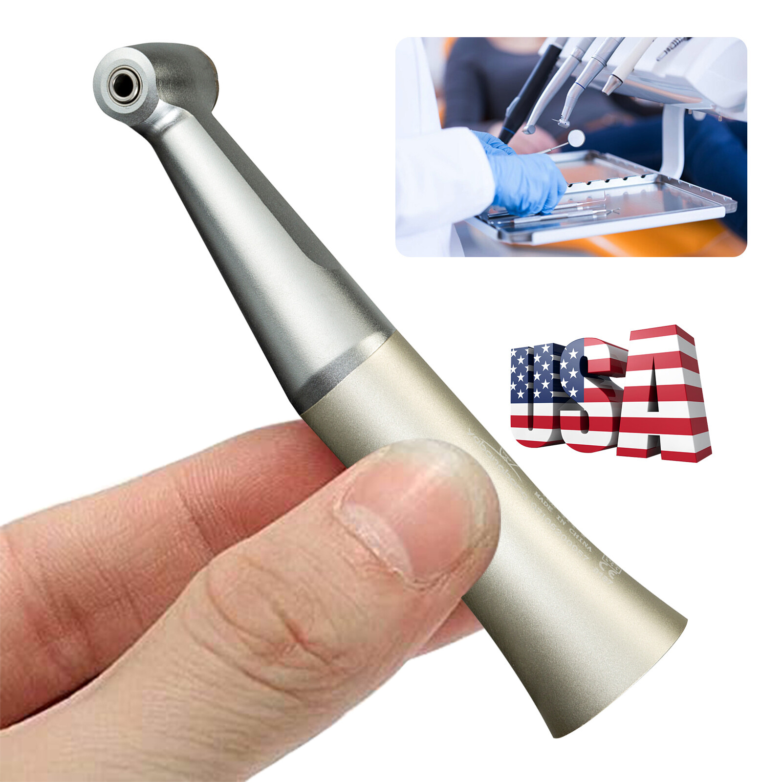 Yabangbang 1:1 Push Button Chuck RA Bur for NSK FX205 External Air Motor E-Type