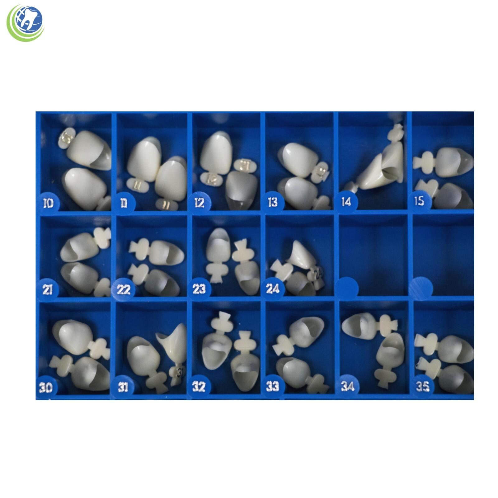 Polycarbonate Temporary Dental Crowns 180 Pcs Paper Mold Guides Universal A1