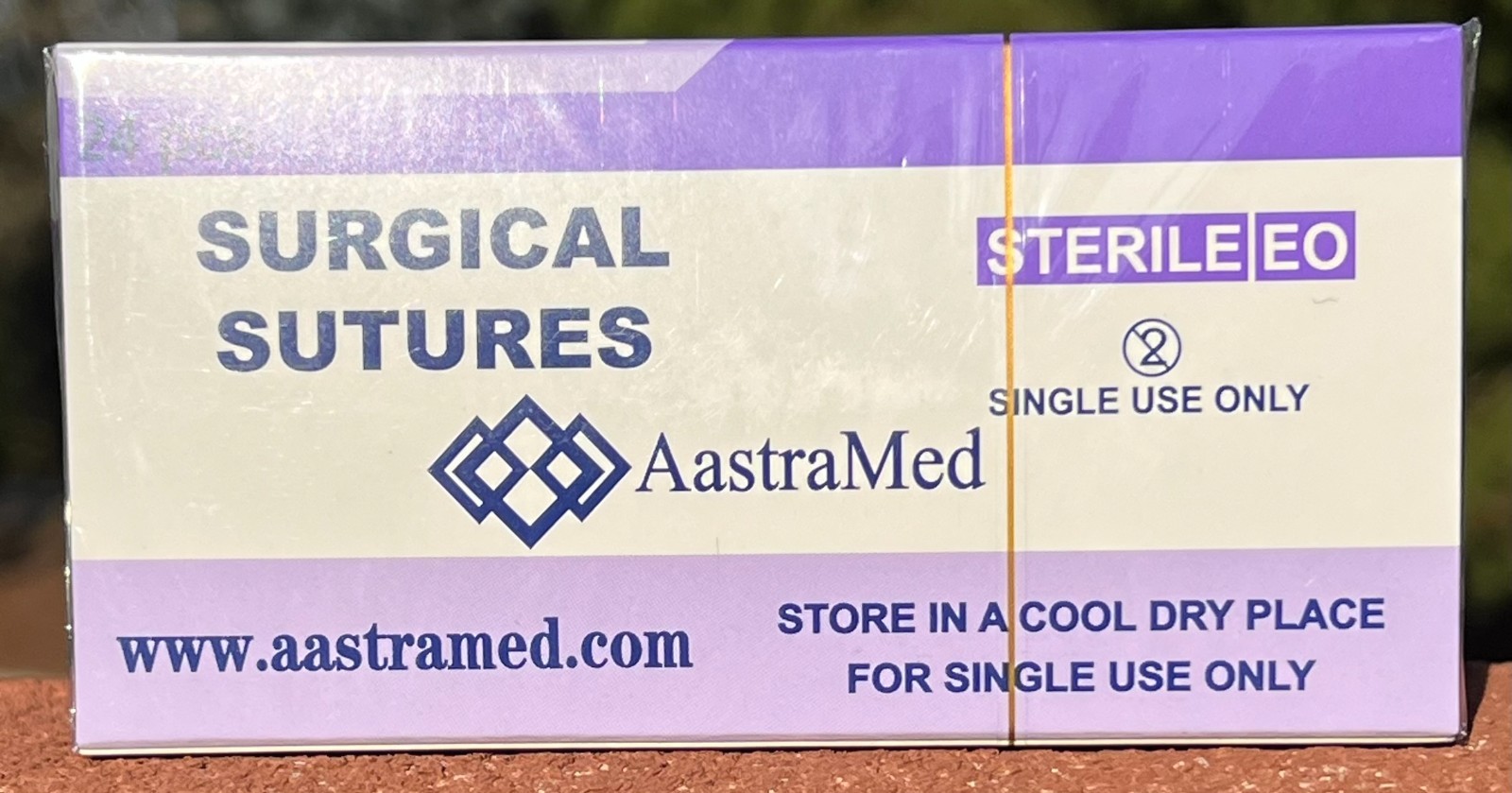2/0 PGA, 48ct (2 Boxes) Polyglycolic Acid, Veterinary Dental, R-cut 30mm
