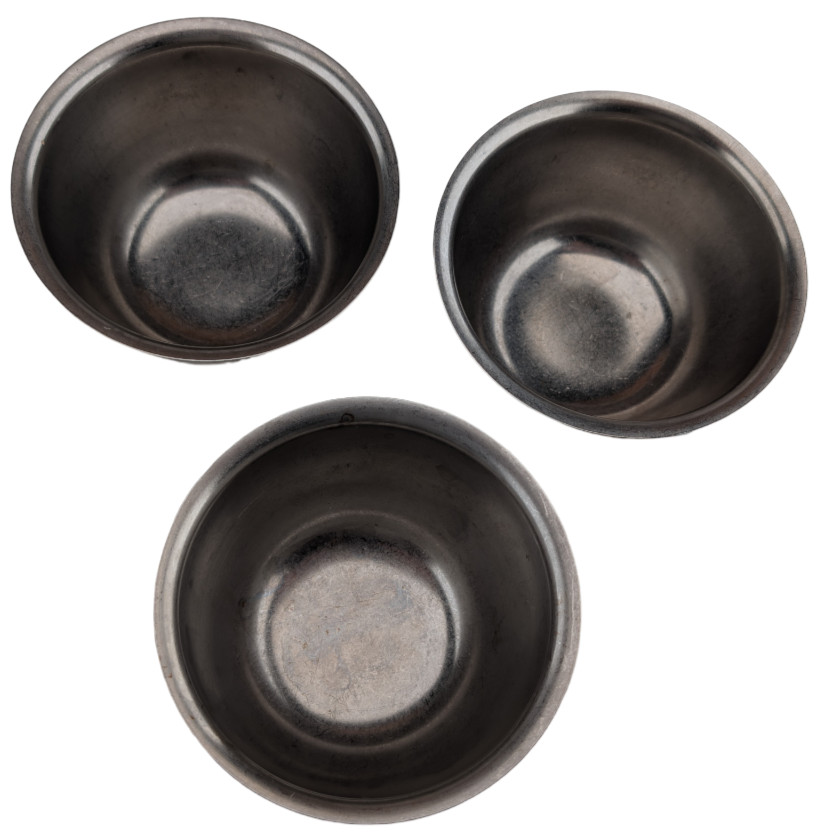 3pc Stainless Steel Sterilization Prep Bowls Dental Mixing Cups Autoclave Safe