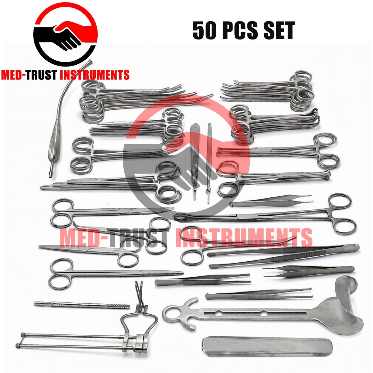 50Pcs General Surgery Basic Laparotomy Surgical Instruments Set