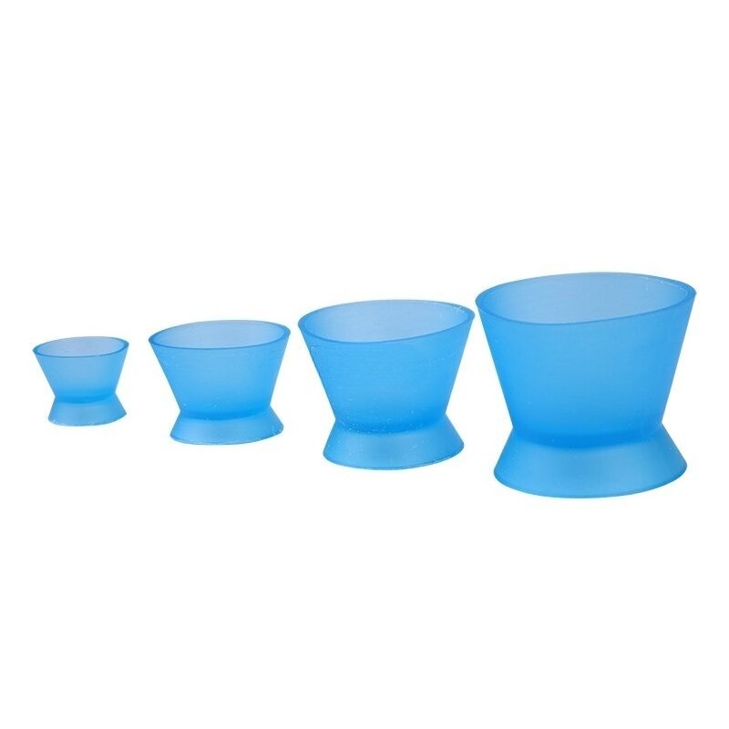 4 Pcs/Set Eco-friendly Dental Silicone Mixing Bowl Cup Silicone Mixing Bowl Cup