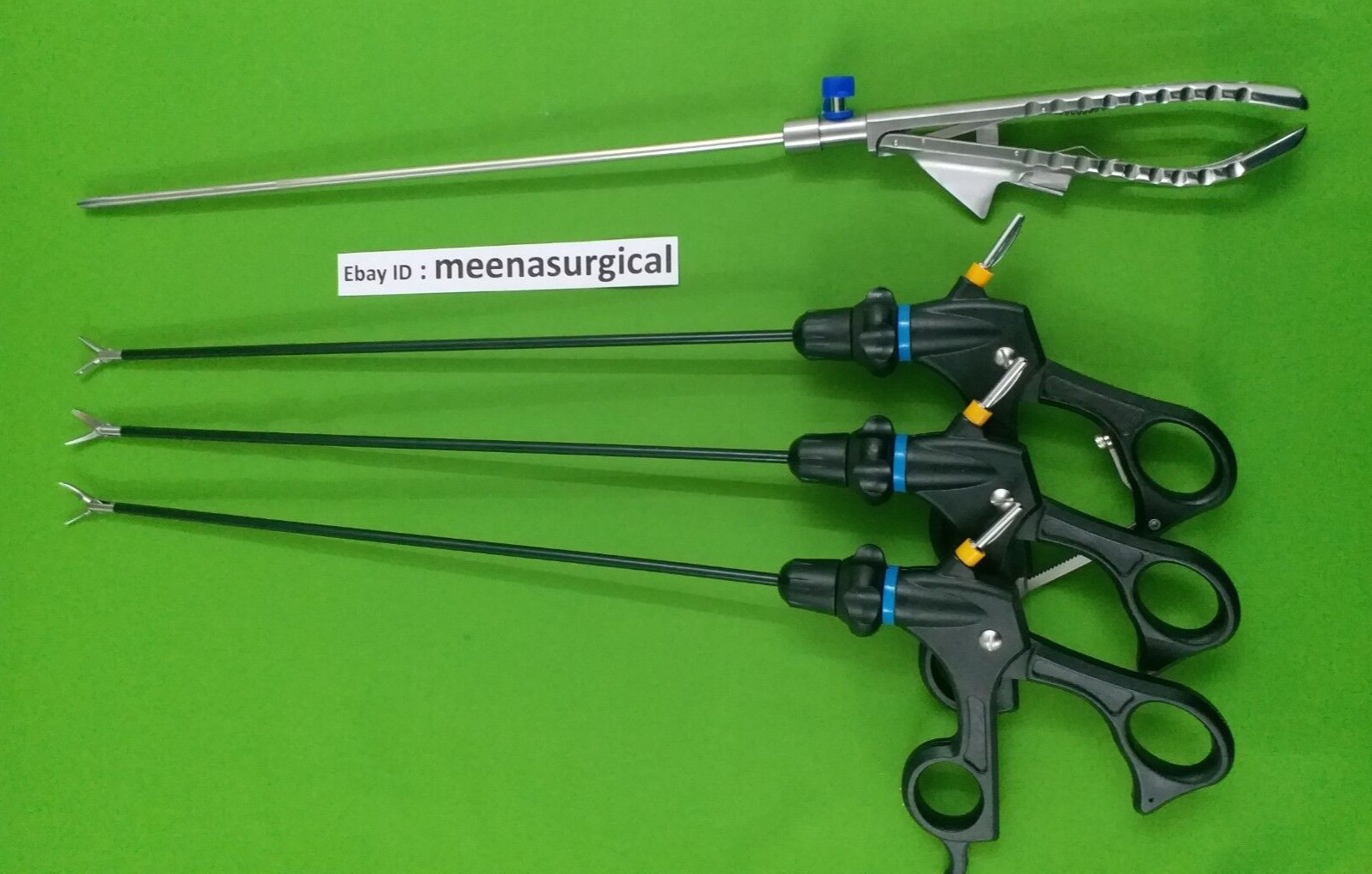 4 PC Laparoscopic Set Needle Holder 5mmx330mm Endoscopy Surgical Instruments