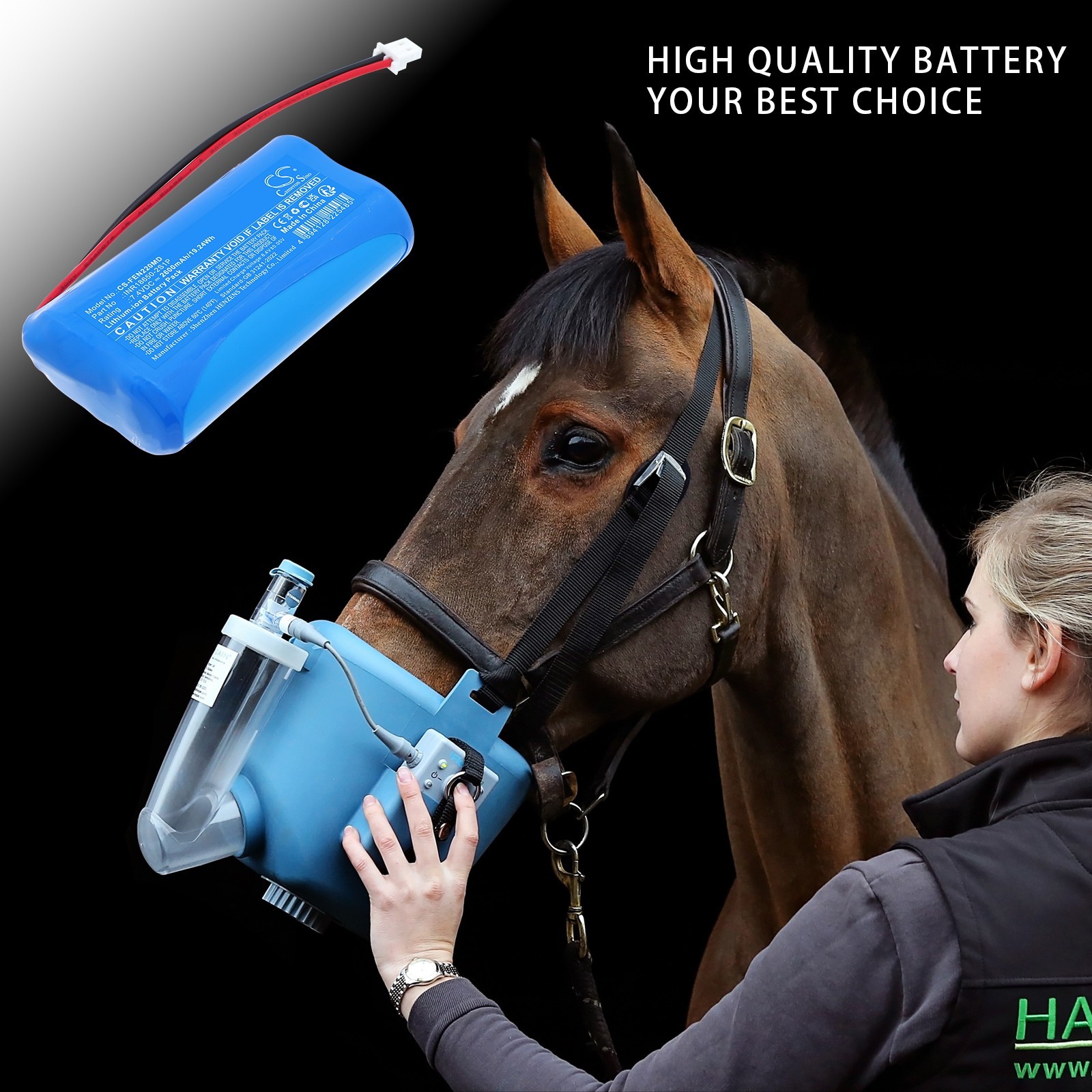 Li-Ion BATTERIE 7.4V 2600mAh Type INR18650-2S1P For Flexineb E Series