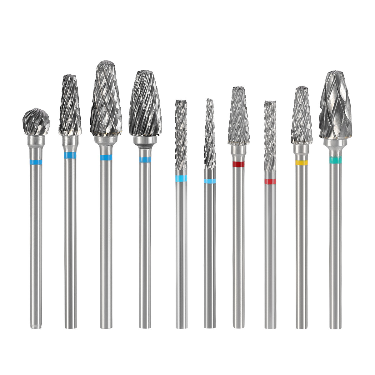 AZDENT Dental Lab Polishing Bur Drills Tungsten Steel Carbide Cutter Burs 2.35MM
