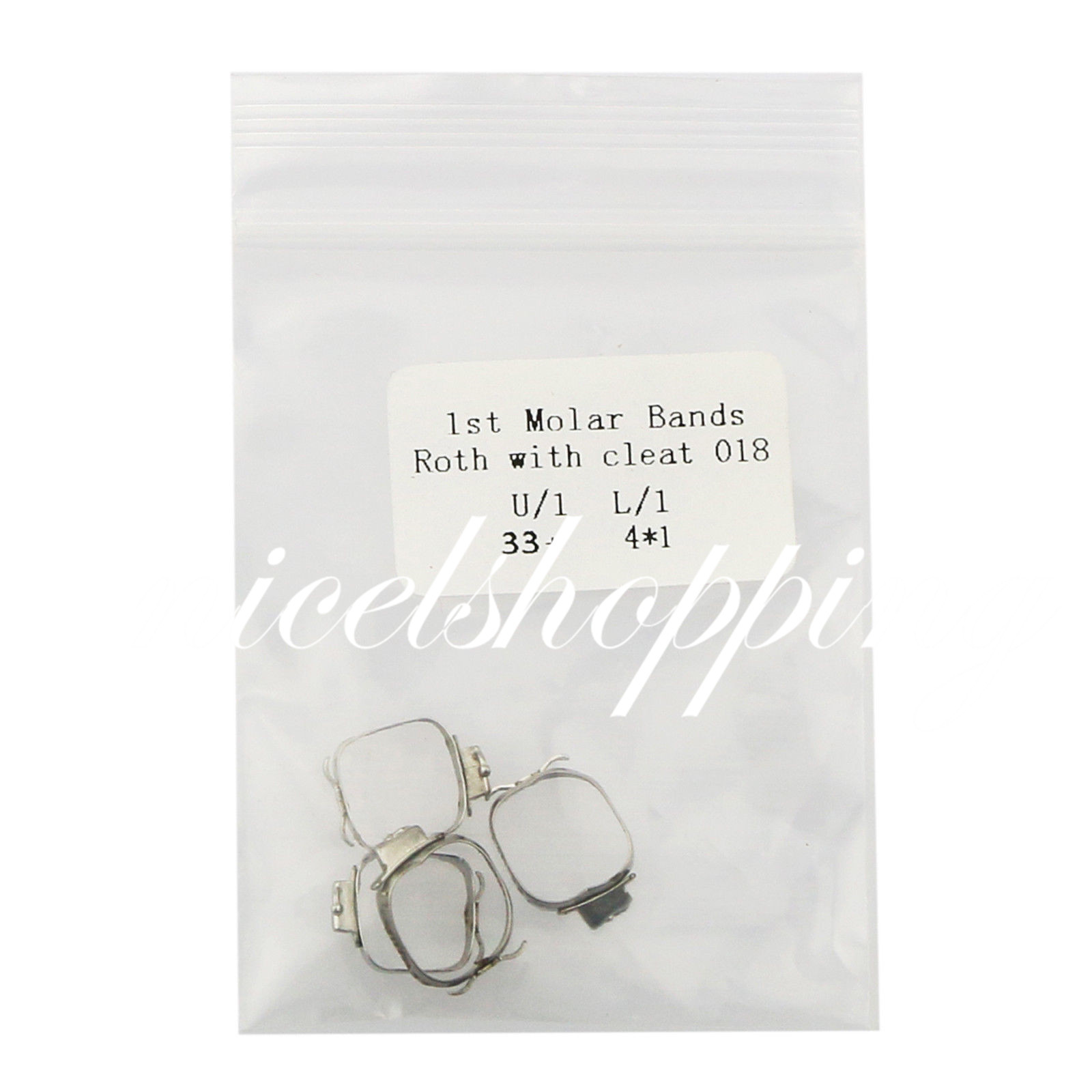 10 Packs Dental Ortho Roth 1st Molar Buccal Tube Prewelded Bands Size 29 to 43+