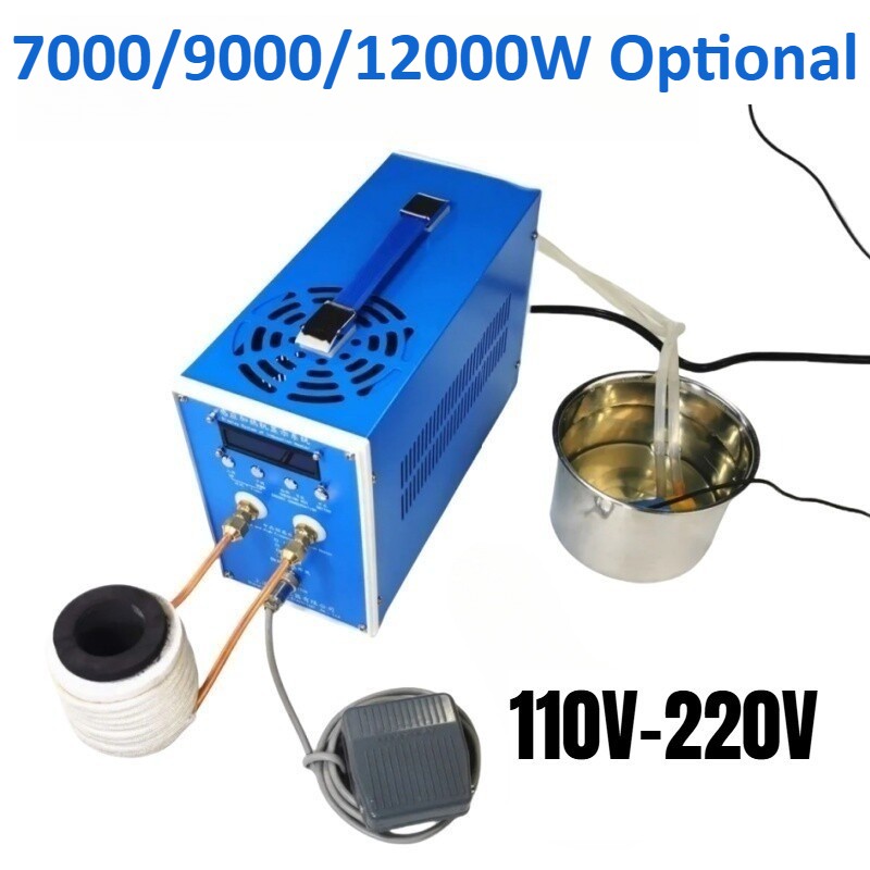 7/9/12KW High Frequency Induction Heater Melting Furnace Melting Heating Machine