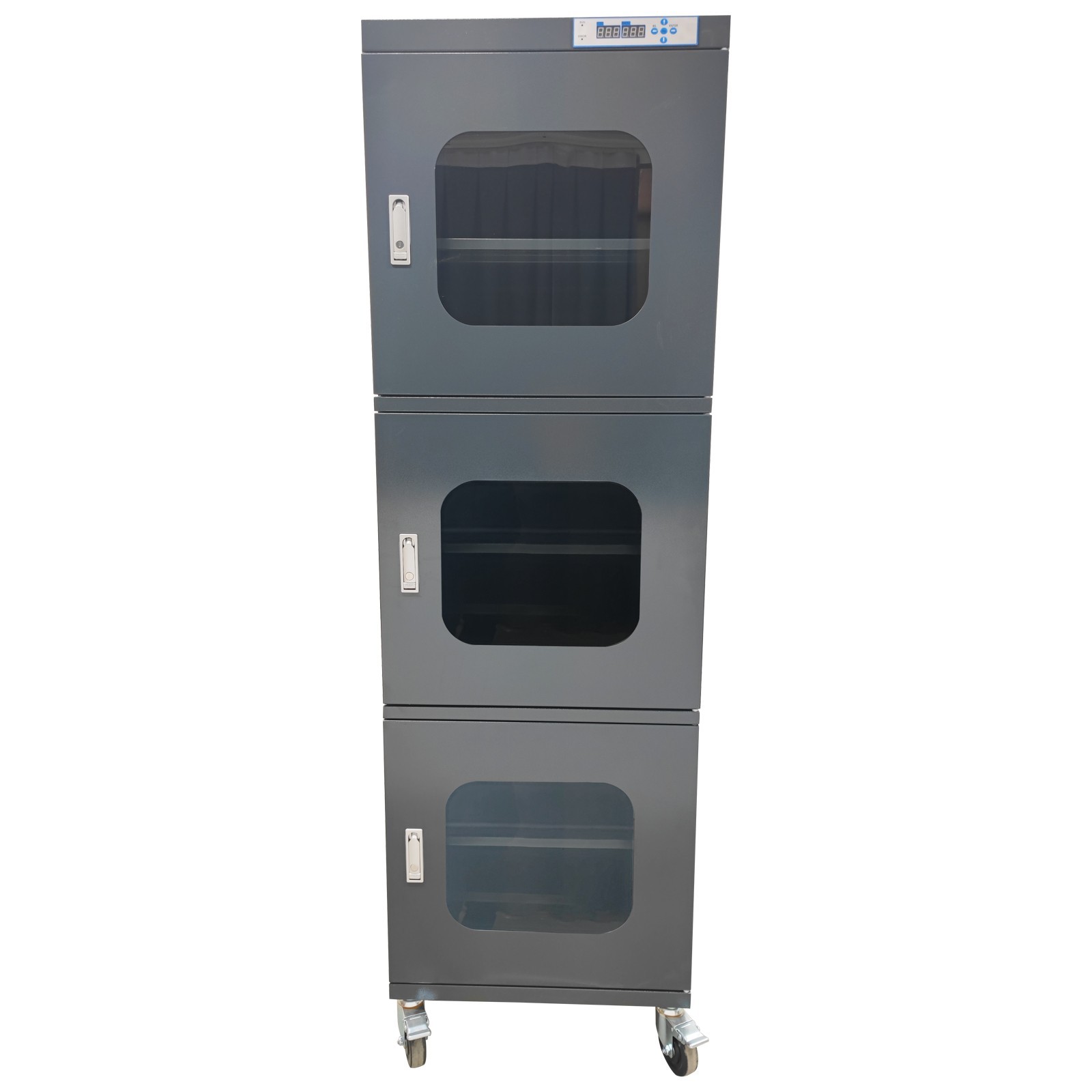 728L 3Door Dry Cabinet 1-10% RH Industrial Moisture Proof Storage Desiccator110V