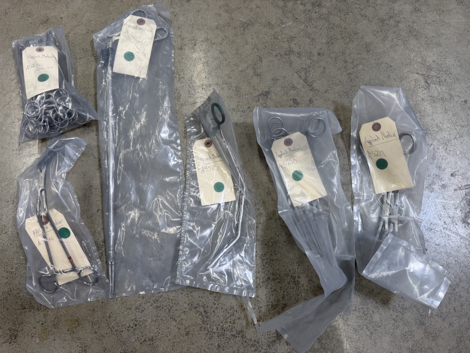Applied Medical stainless steel assorted instruments