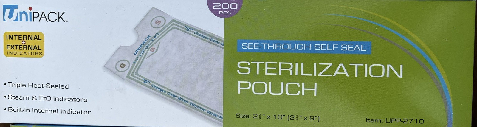 Dukal UniPack Sealing Sterilization Pouch Tripple Heat Sealed See Through Lot