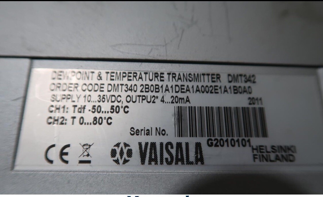 Vaisala DMT340 Dew Point Temperature Transmitter DMT3402B0B1A1DEA1A002E1A1B0A0