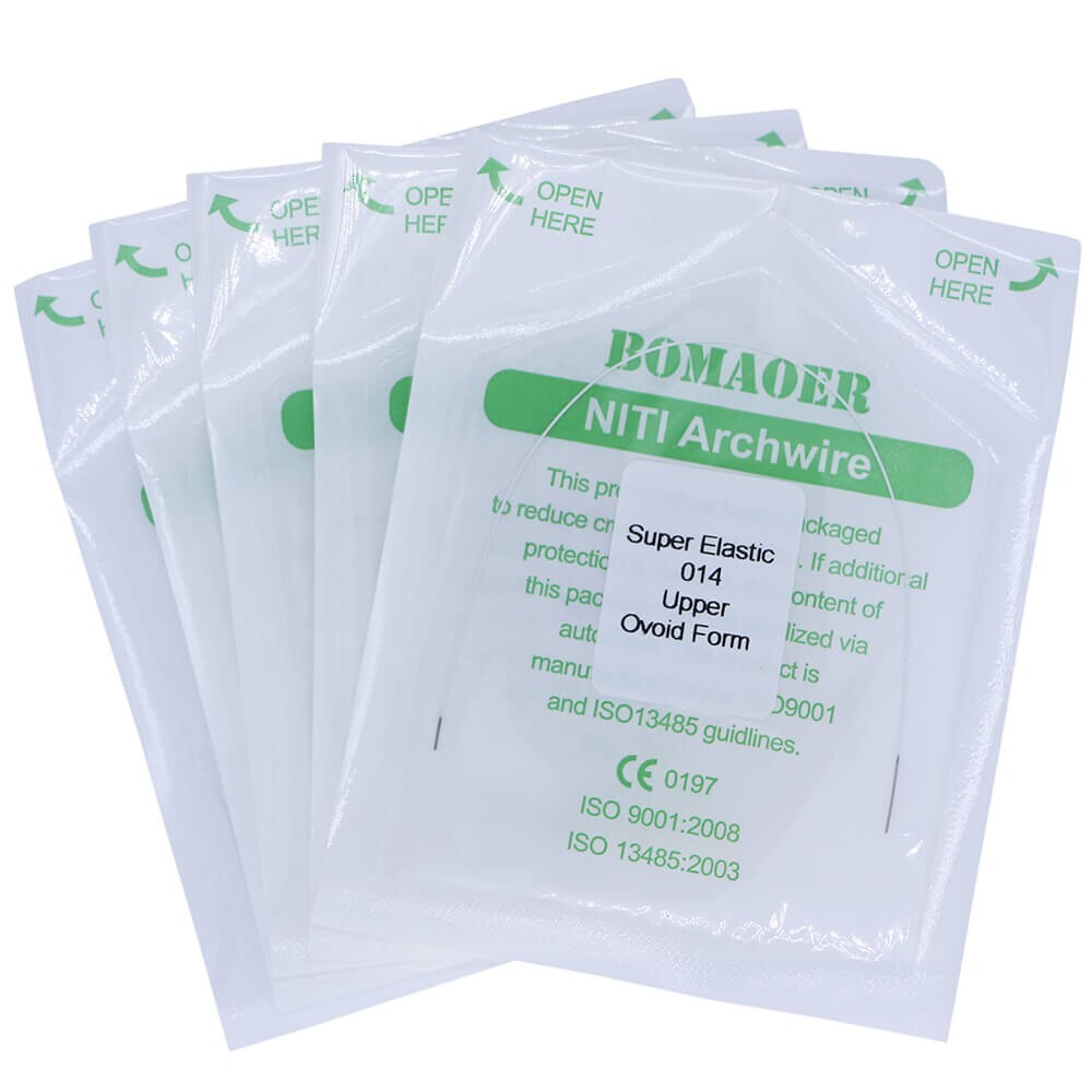 5 Pack Dental Orthodontic Invisible Super Elastic NITI Arch Wire Round 014 Upper