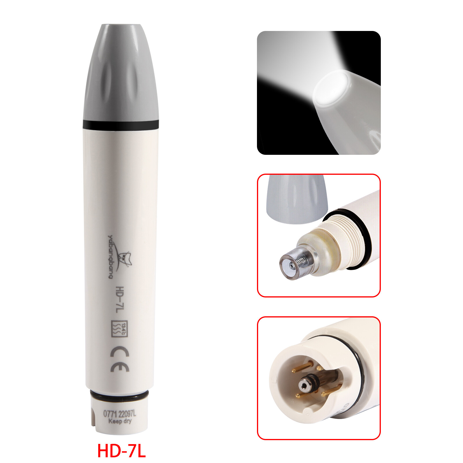 Dental LED HD-7L Ultrasonic Piezo Scaler Handpiece fit DTE SATELEC Tips US OR