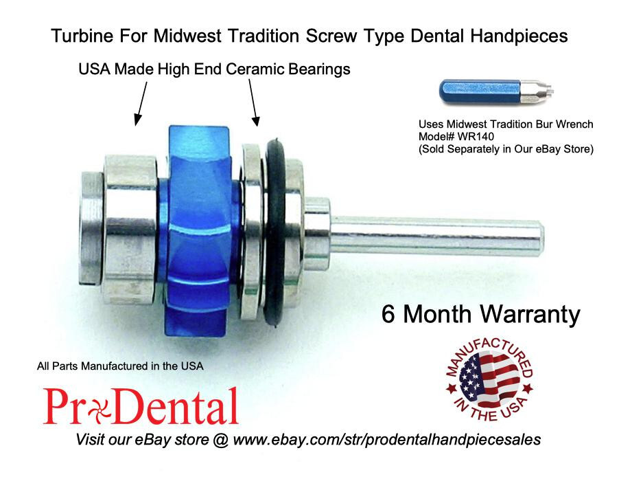 Midwest Tradition Screw Type Dental Handpiece Turbine – ProDental