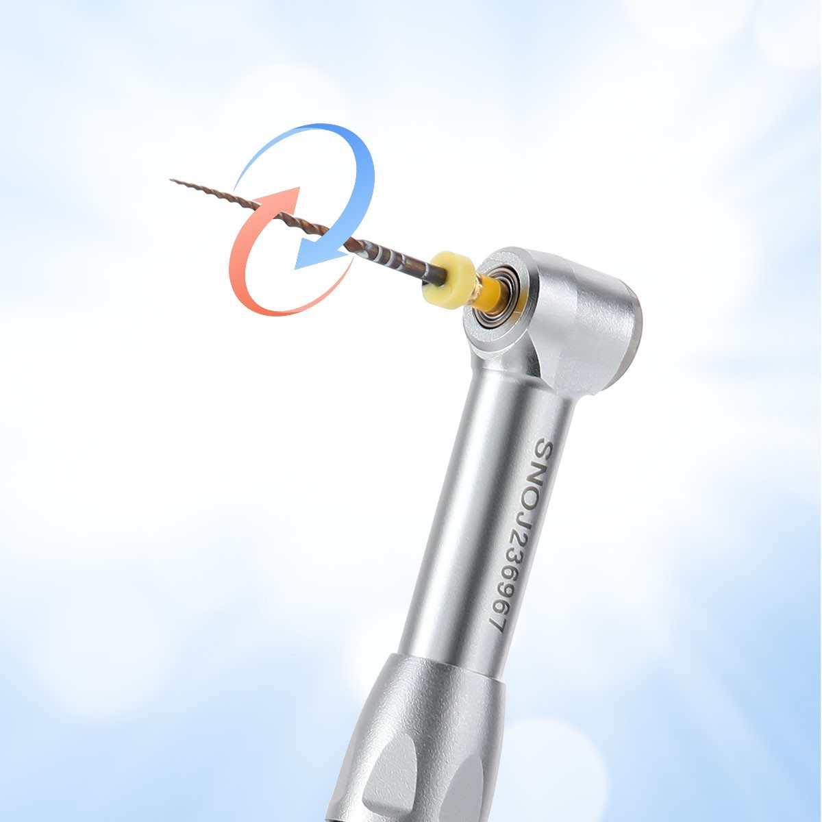 AZDENT Dental Cordless LED Endo Motor 16:1 Contra Angle Handpiece AZ-1