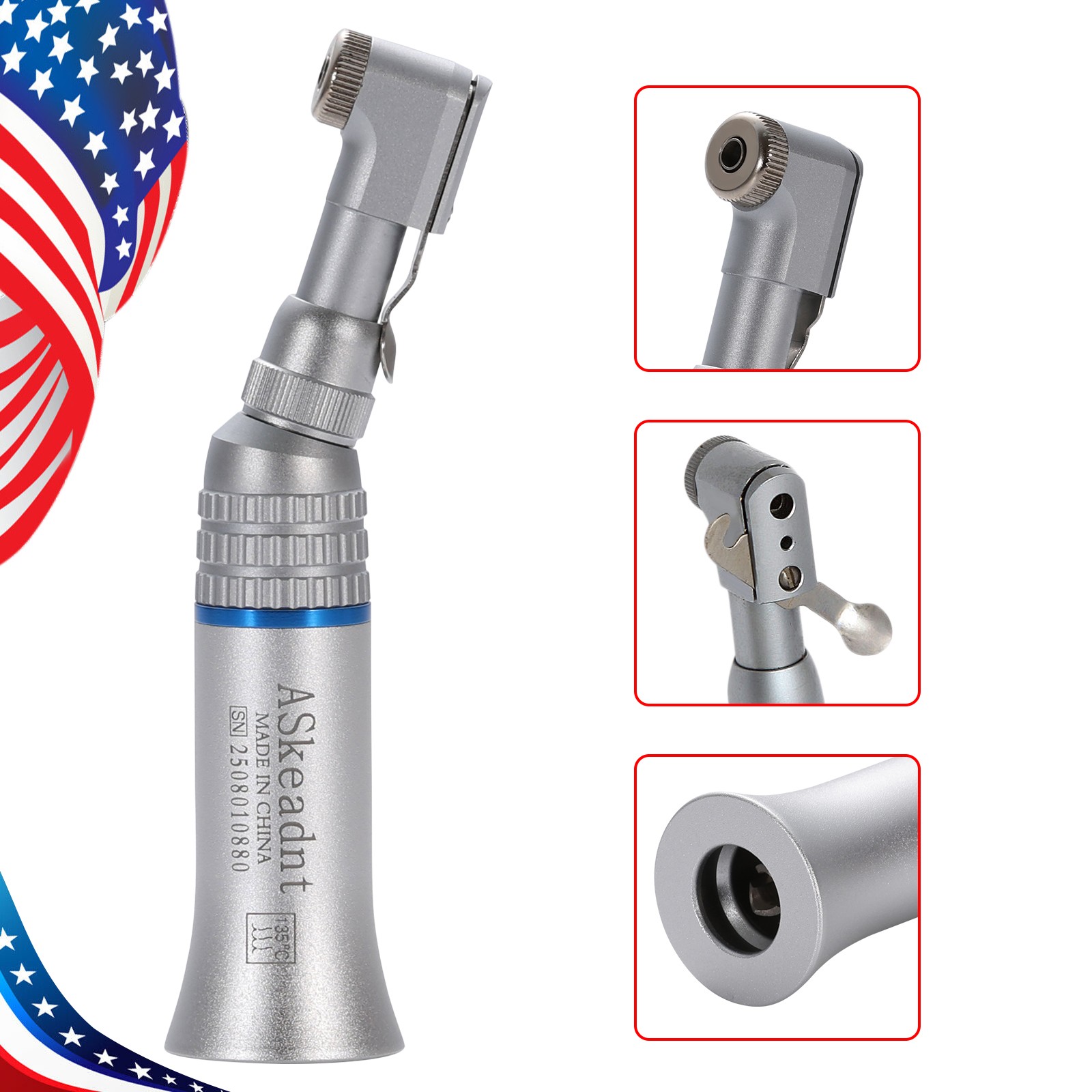 NSK Style Dental Slow Low Speed Contra Angle Handpiece Latch E-Type Attach