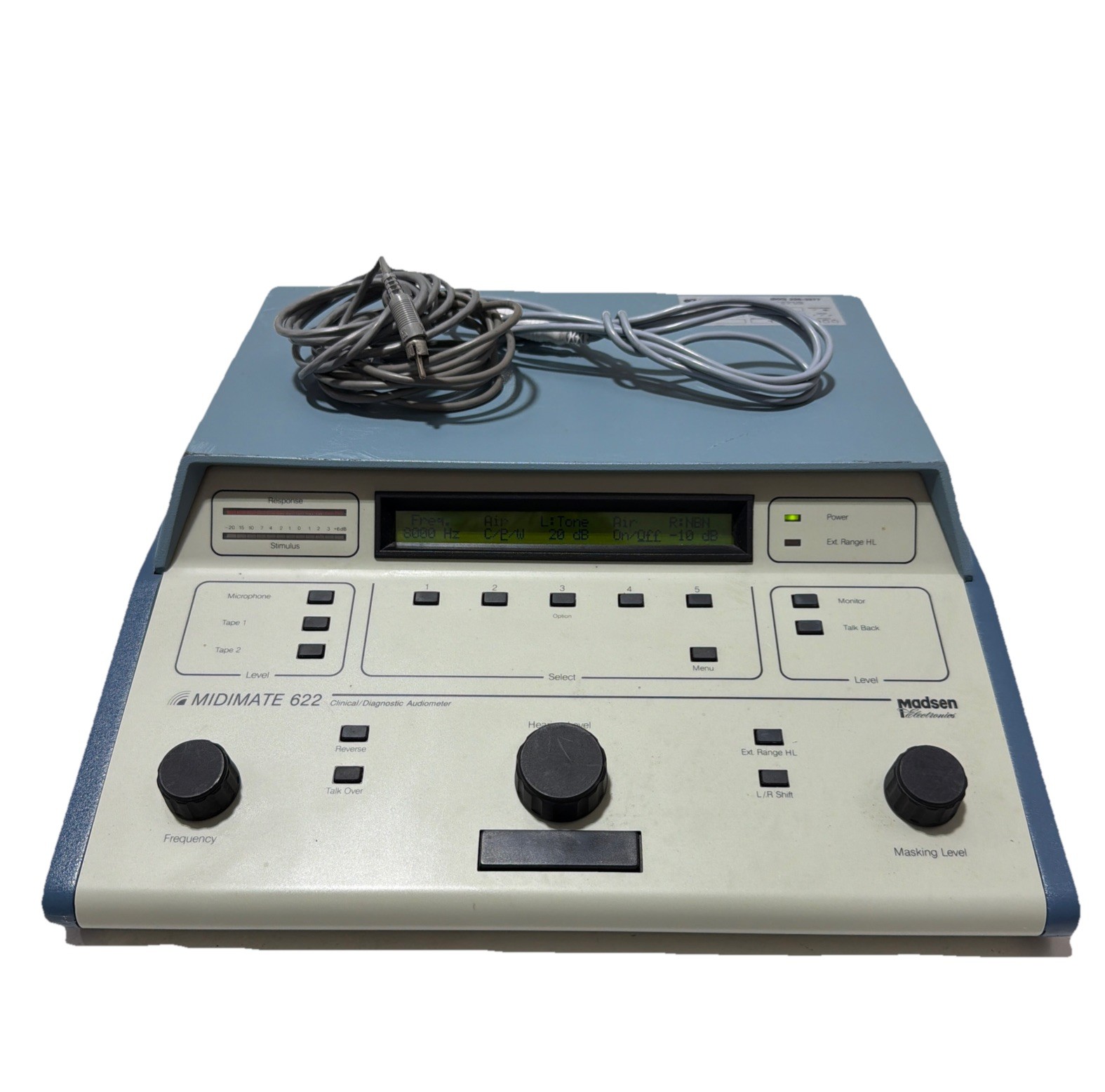 Madsen Midimate 622 Clinical/ Diagnostic Audiometer With Cords MM622