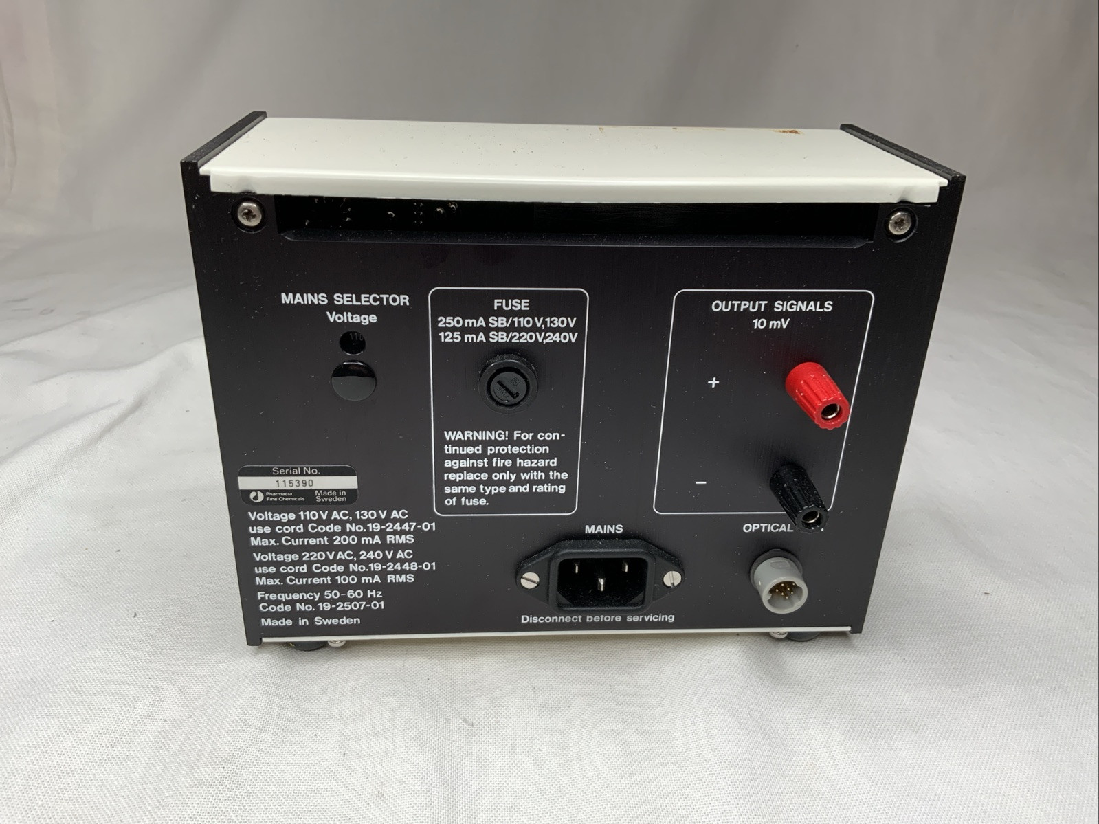 Pharmacia UV-1 Single Path Monitor Control Unit
