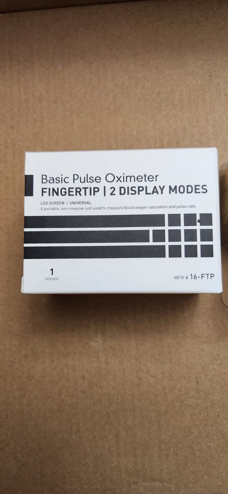 Mckesson Fingertip Pulse Oximeter Adult/Pediatric #16-FTP NEW