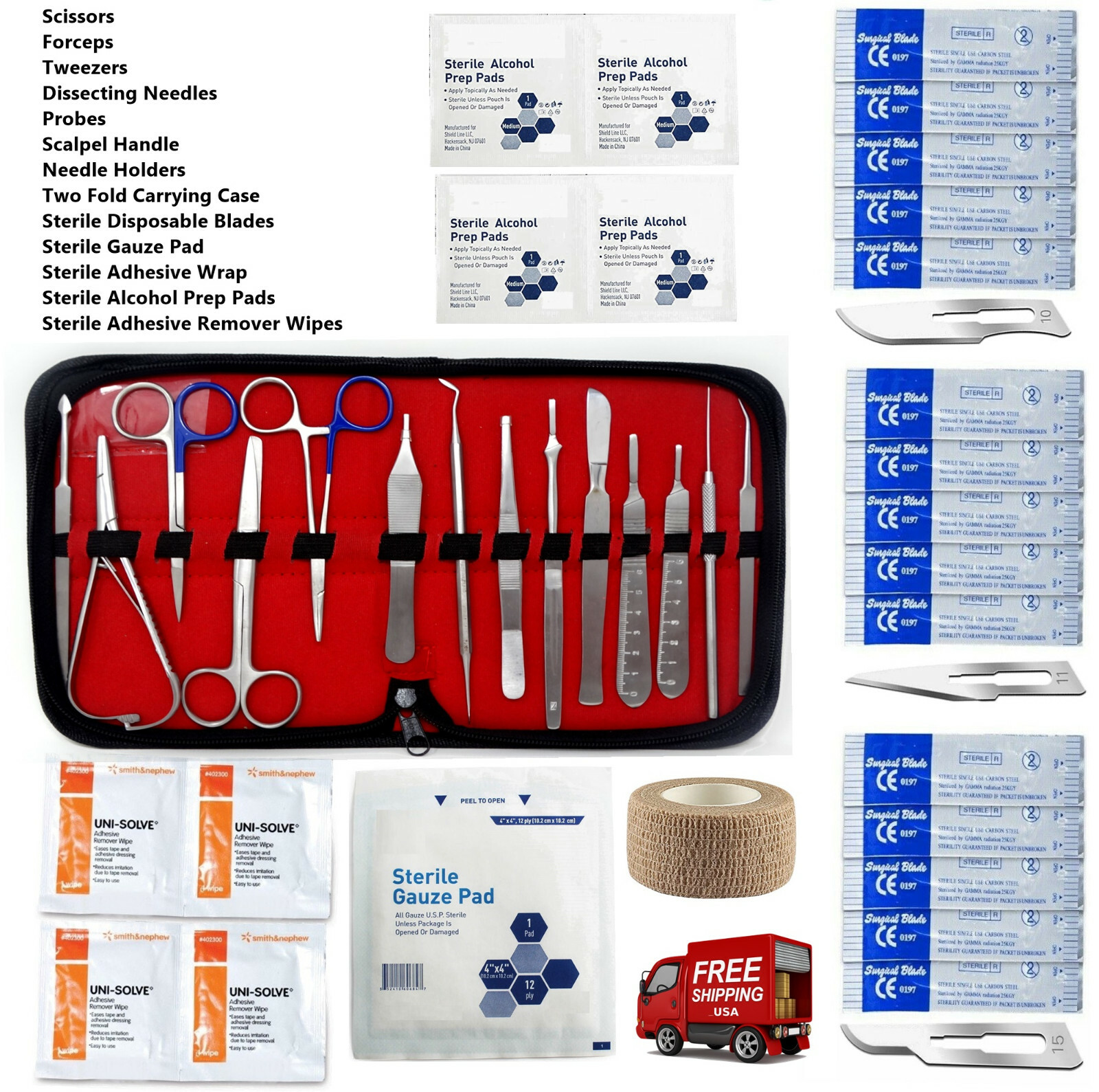 Tactical First Aid Pouch Kit Survival Military Medical Bag Utility Emergency Bag