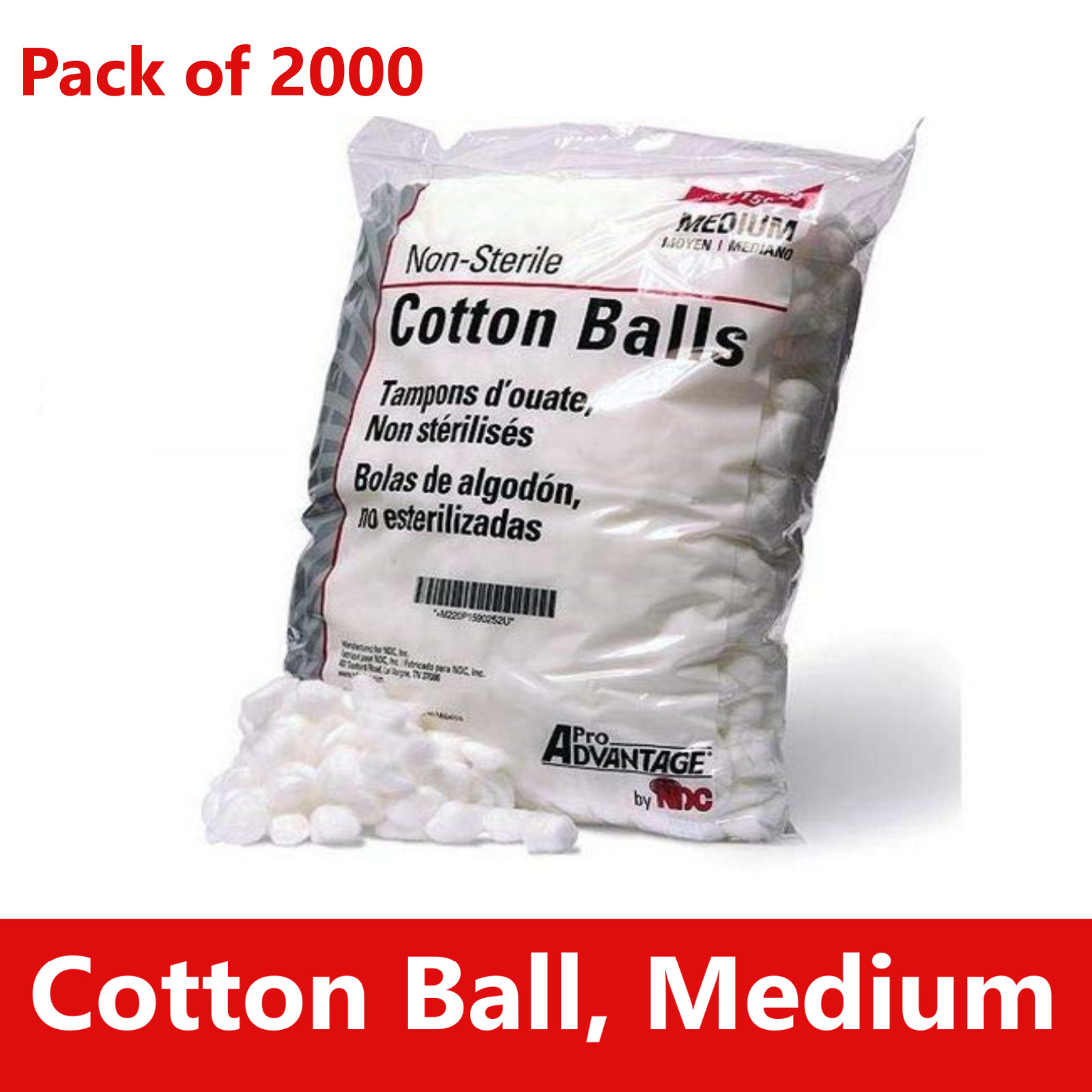 Dental Medical Cotton Ball, Medium, Spa Tattoo, Cotton Ball, 2000/bg