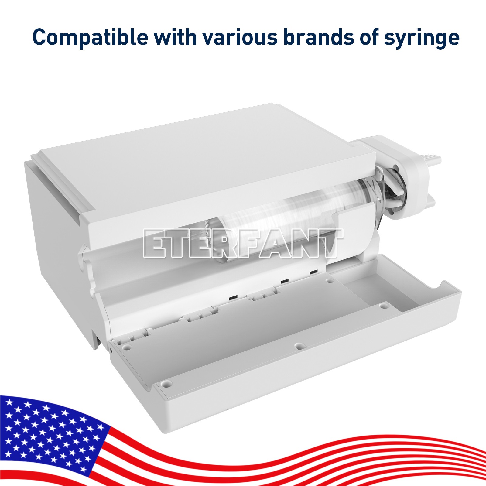 4.3 Inch Color Touch Screen Syringe Pump Stackable Design Medical/Lab Use