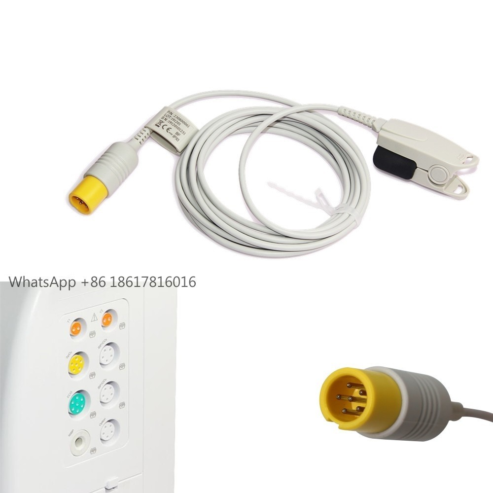 6-pin Adult SpO2 Probe Finger clip Blood Oxygen Sensor for ICU Patient Monitor